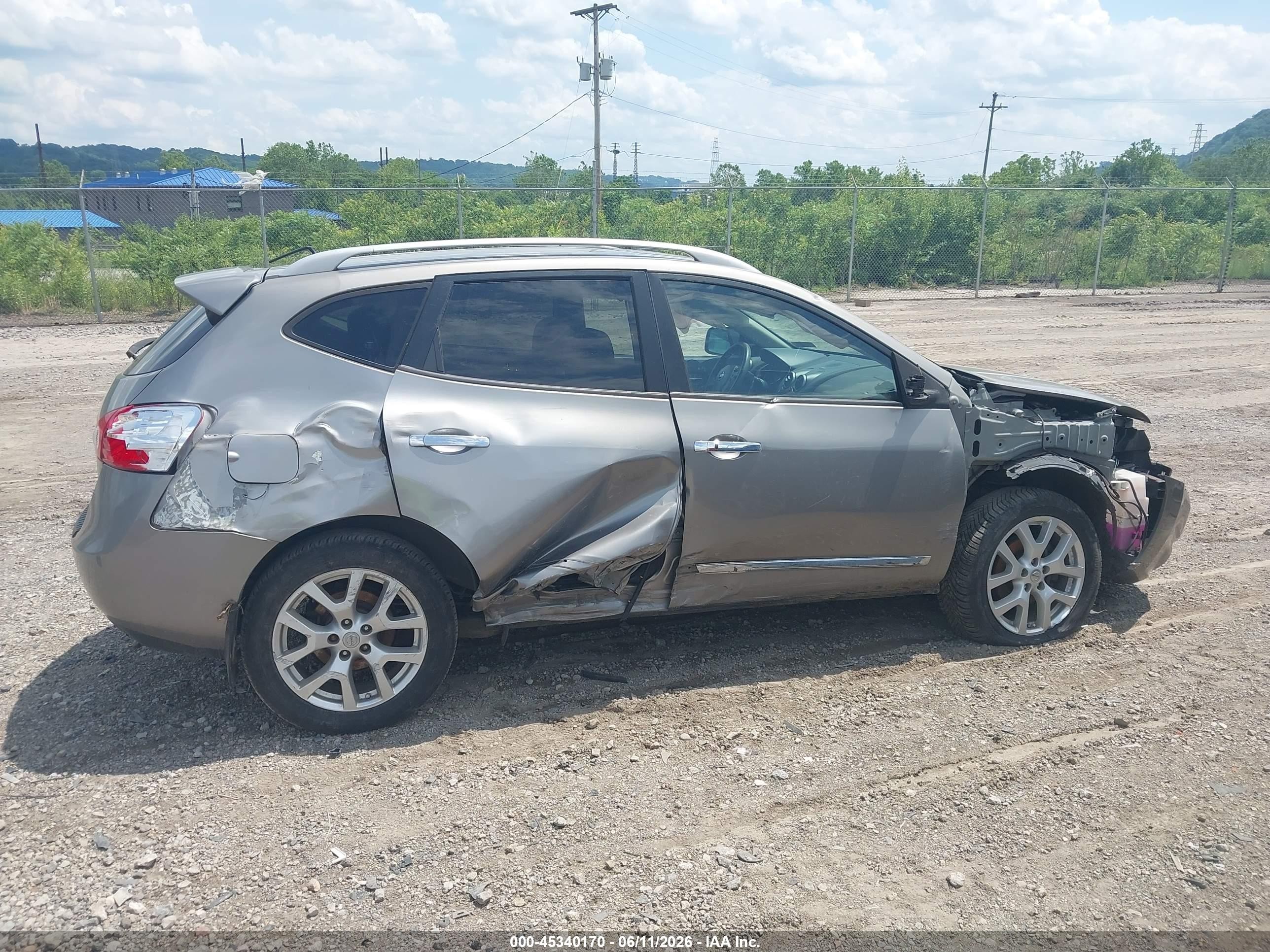 2013 Nissan Rogue Sv W/sl Pkg Серый vin: JN8AS5MT6DW536765