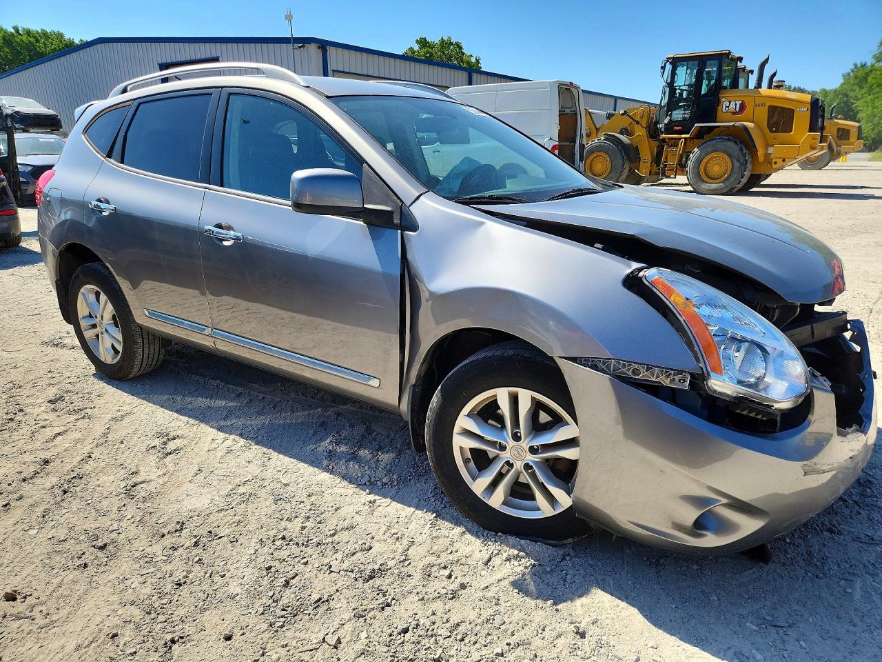 2013 Nissan Rogue S Silver vin: JN8AS5MT6DW545188
