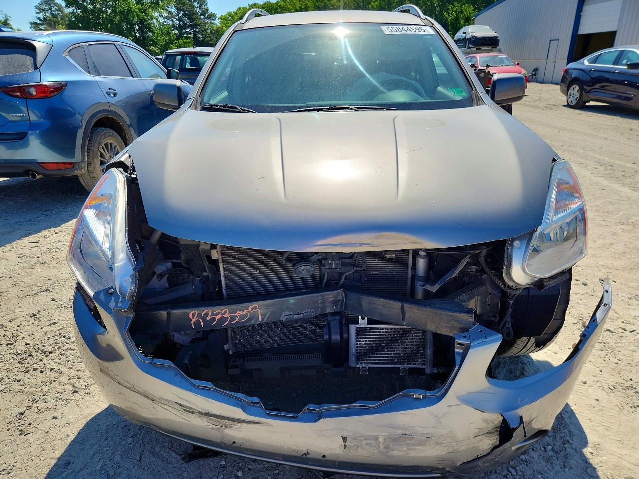 2013 Nissan Rogue S Silver vin: JN8AS5MT6DW545188