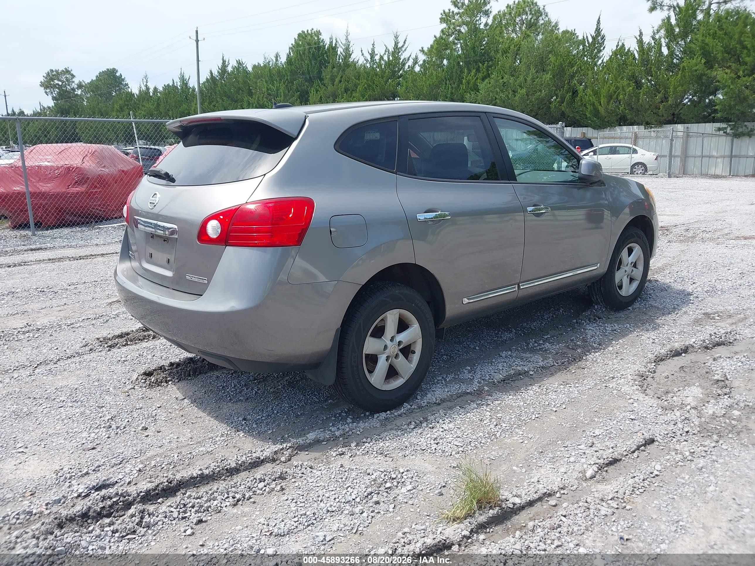2013 Nissan Rogue S Gray vin: JN8AS5MT6DW545532