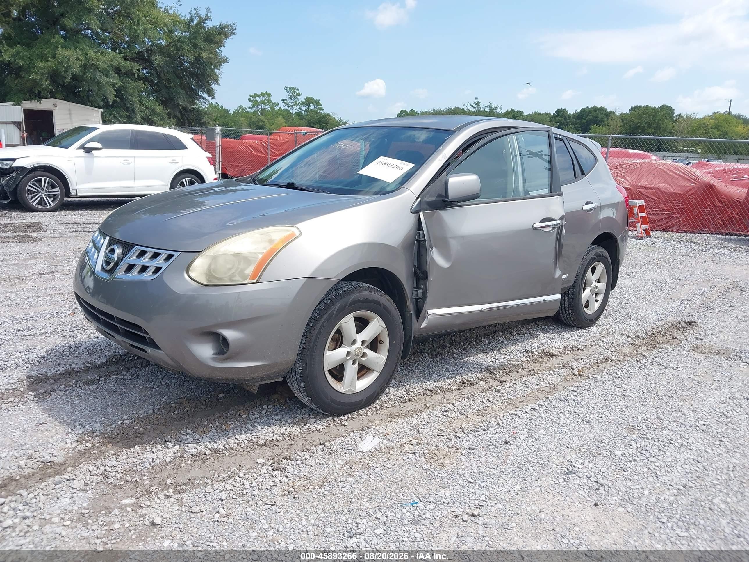2013 Nissan Rogue S Gray vin: JN8AS5MT6DW545532