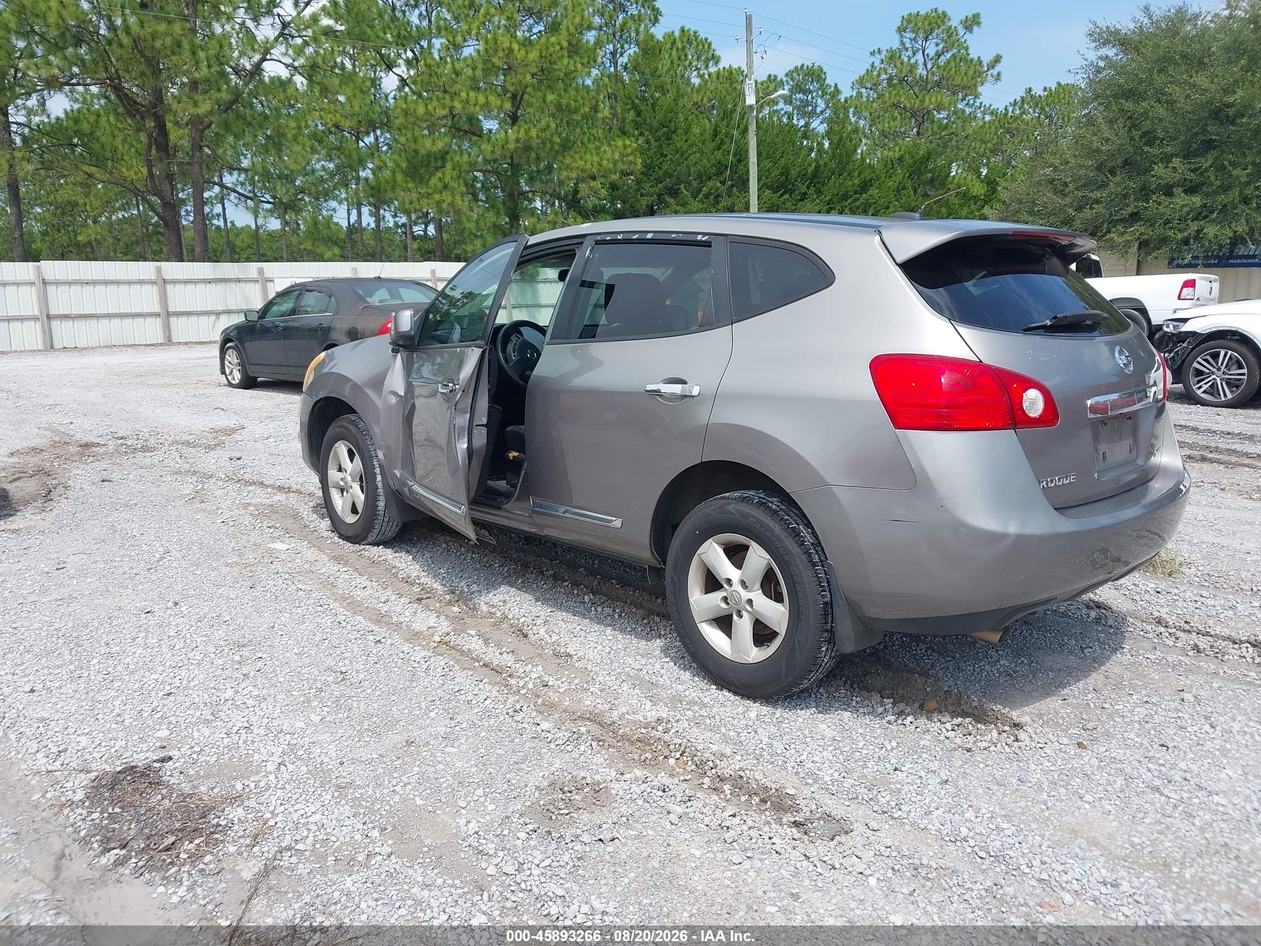 2013 Nissan Rogue S Gray vin: JN8AS5MT6DW545532