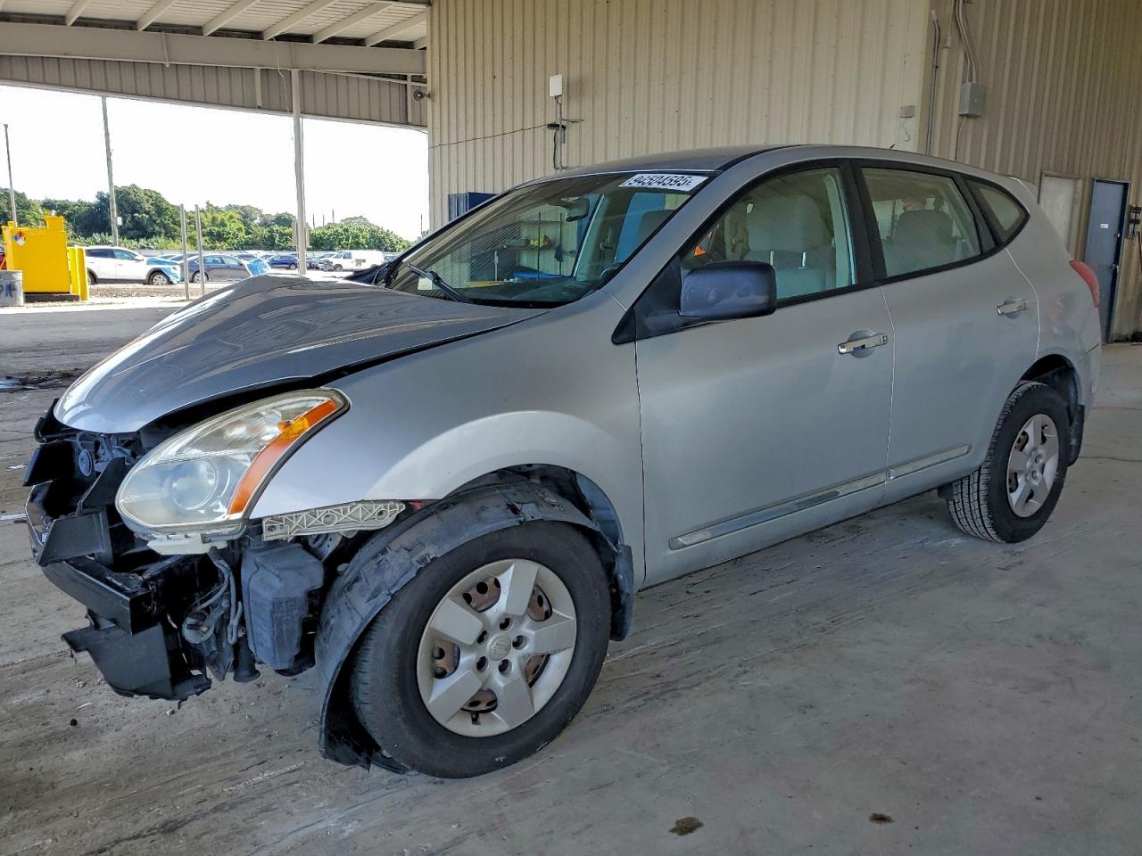 2013 Nissan Rogue S Silver vin: JN8AS5MT6DW552433