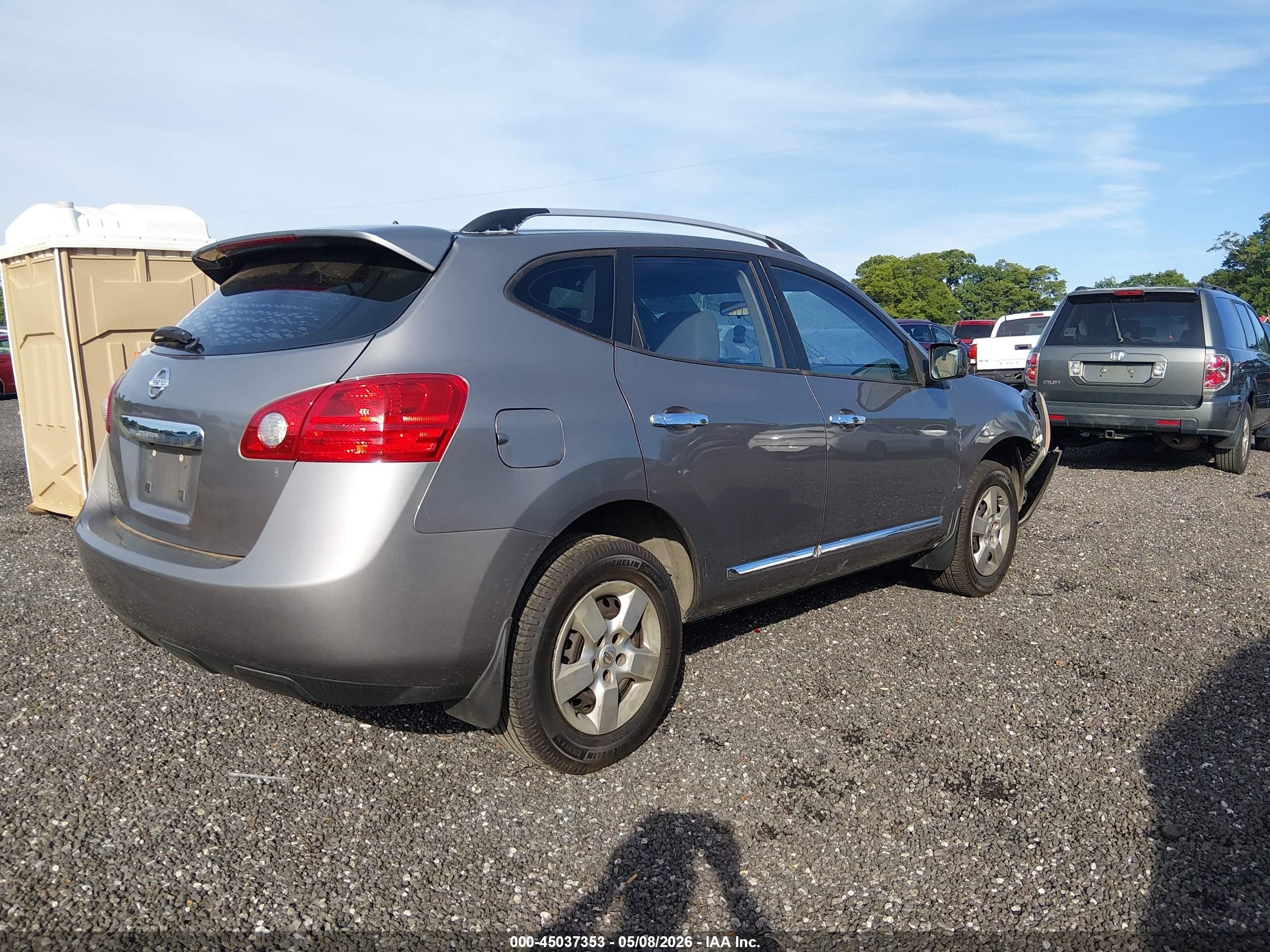 2014 Nissan Rogue Select S Gray vin: JN8AS5MT6EW606069