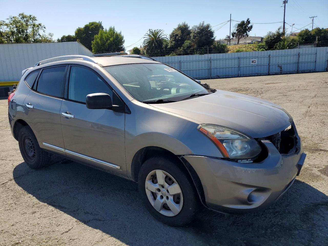 2014 Nissan Rogue Select S Gray vin: JN8AS5MT6EW617427