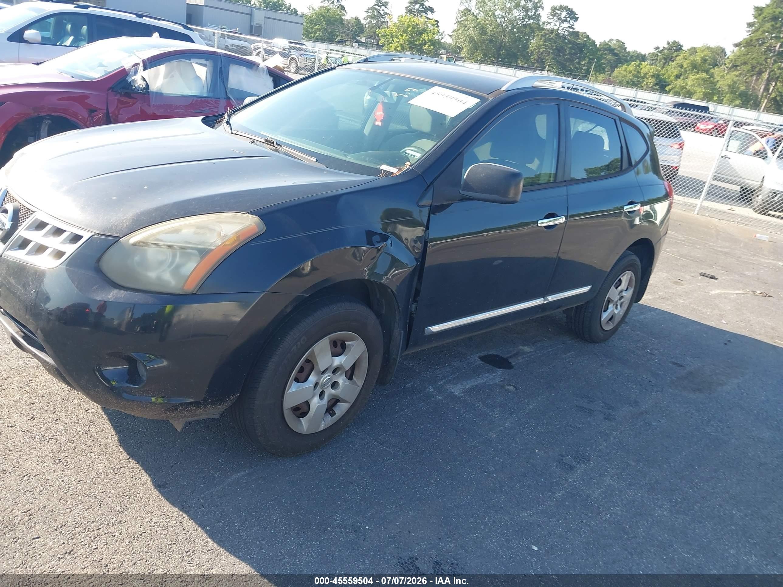 2014 Nissan Rogue Select S Черный vin: JN8AS5MT6EW621803