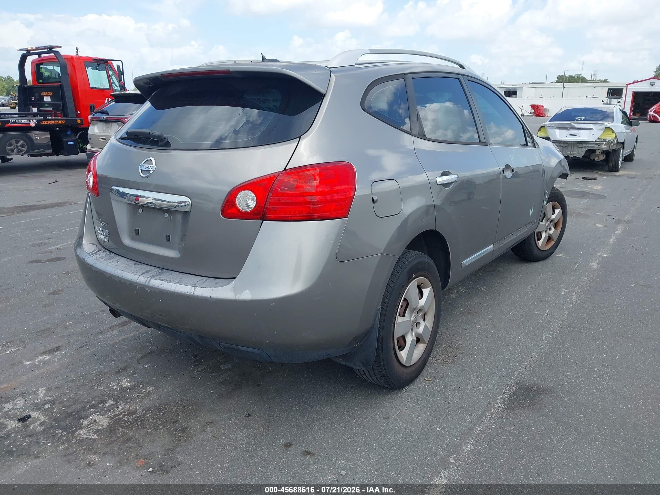 2014 Nissan Rogue Select S Серый vin: JN8AS5MT6EW621896