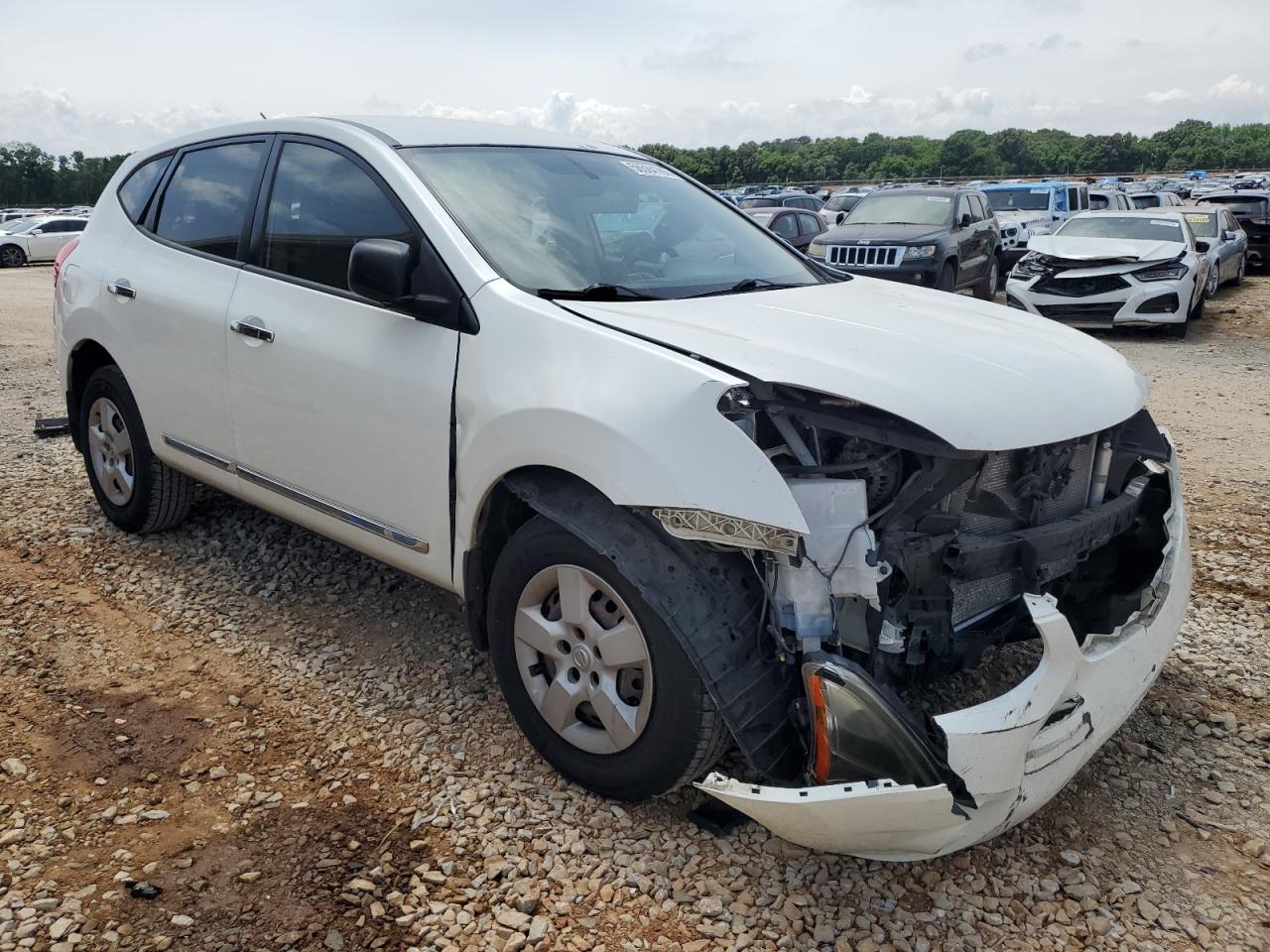2015 Nissan Rogue Select S Белый vin: JN8AS5MT6FW650588