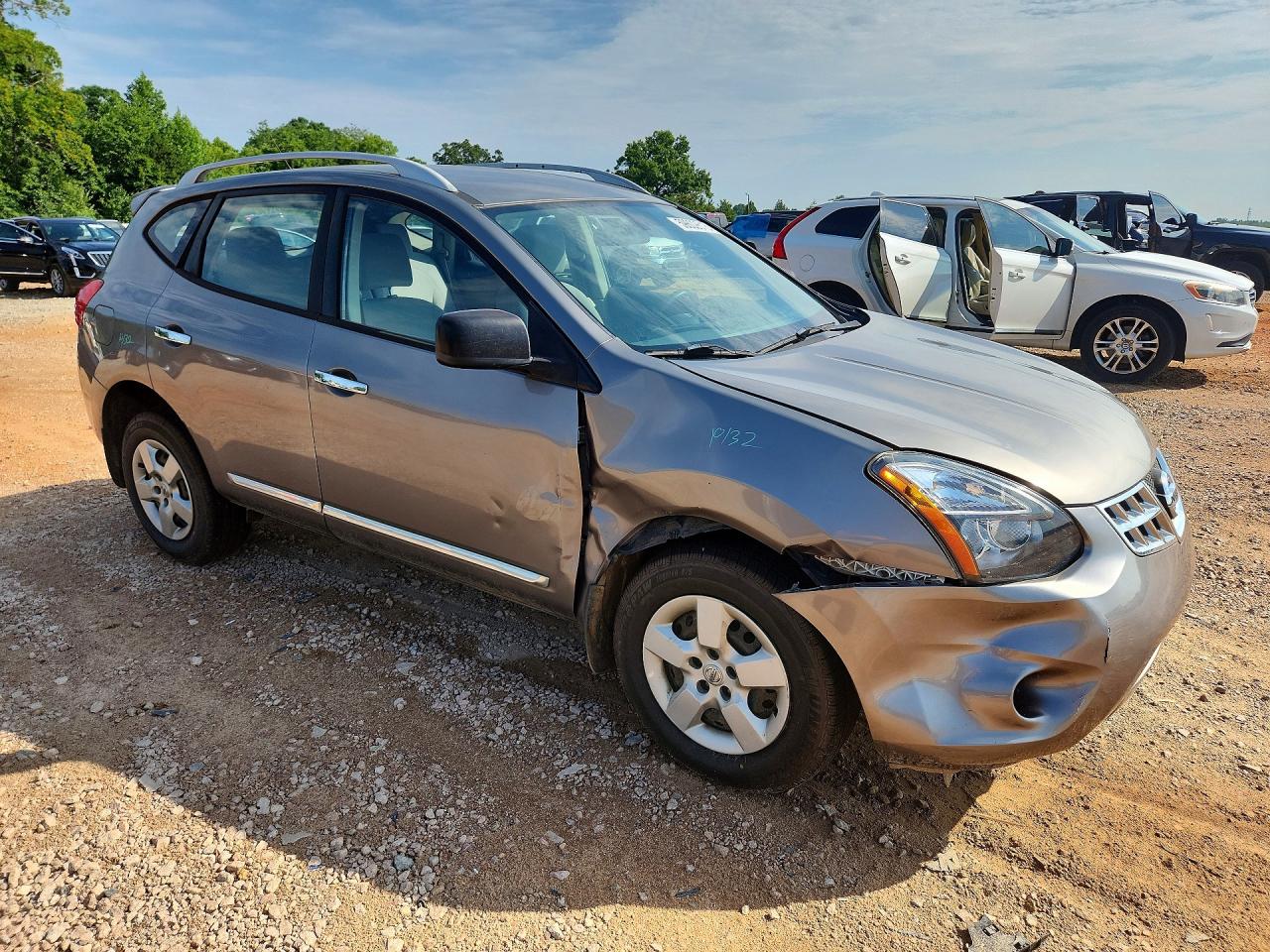 2015 Nissan Rogue Select S Gray vin: JN8AS5MT6FW656309