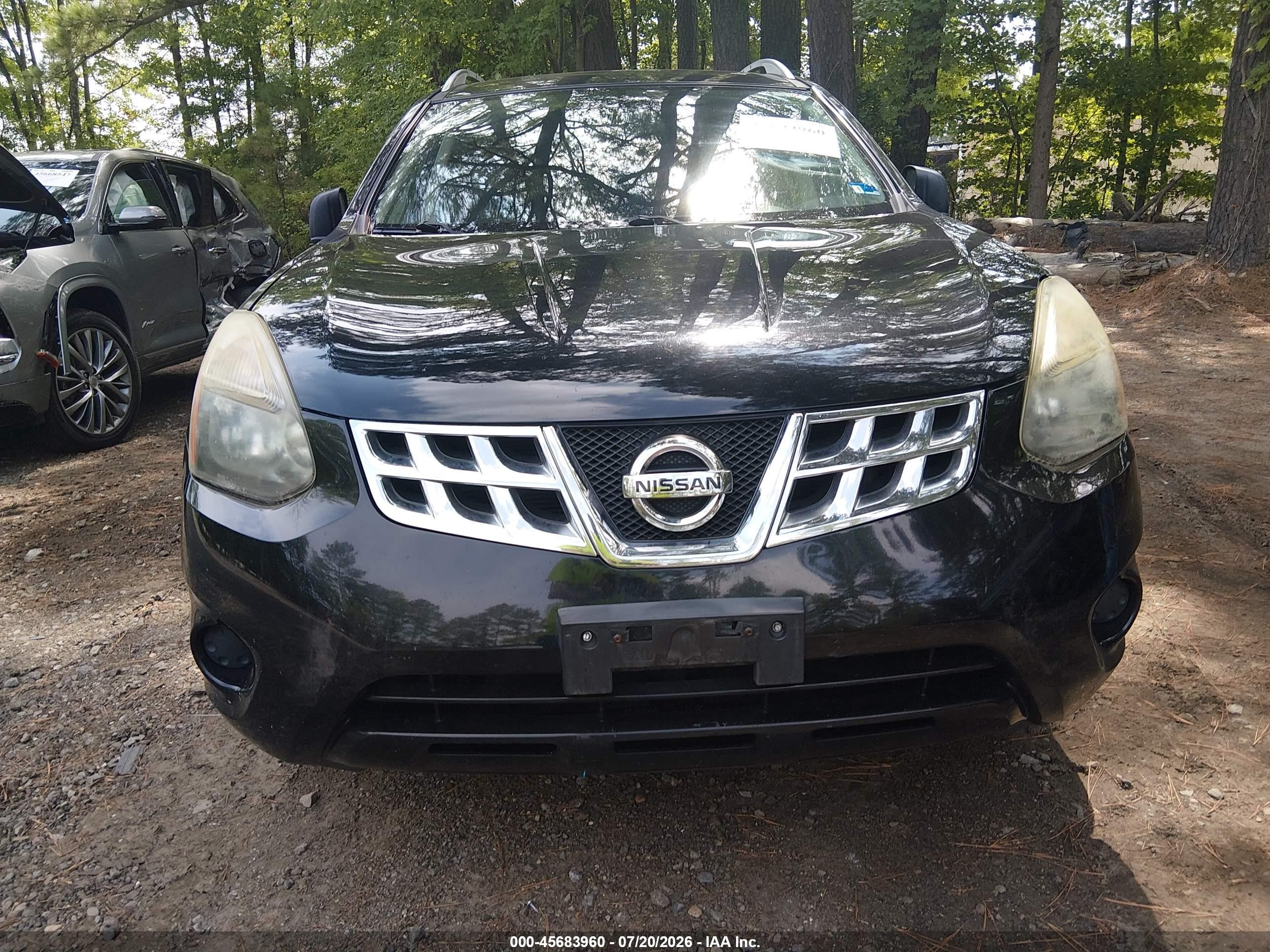 2015 Nissan Rogue Select S Черный vin: JN8AS5MT6FW667066