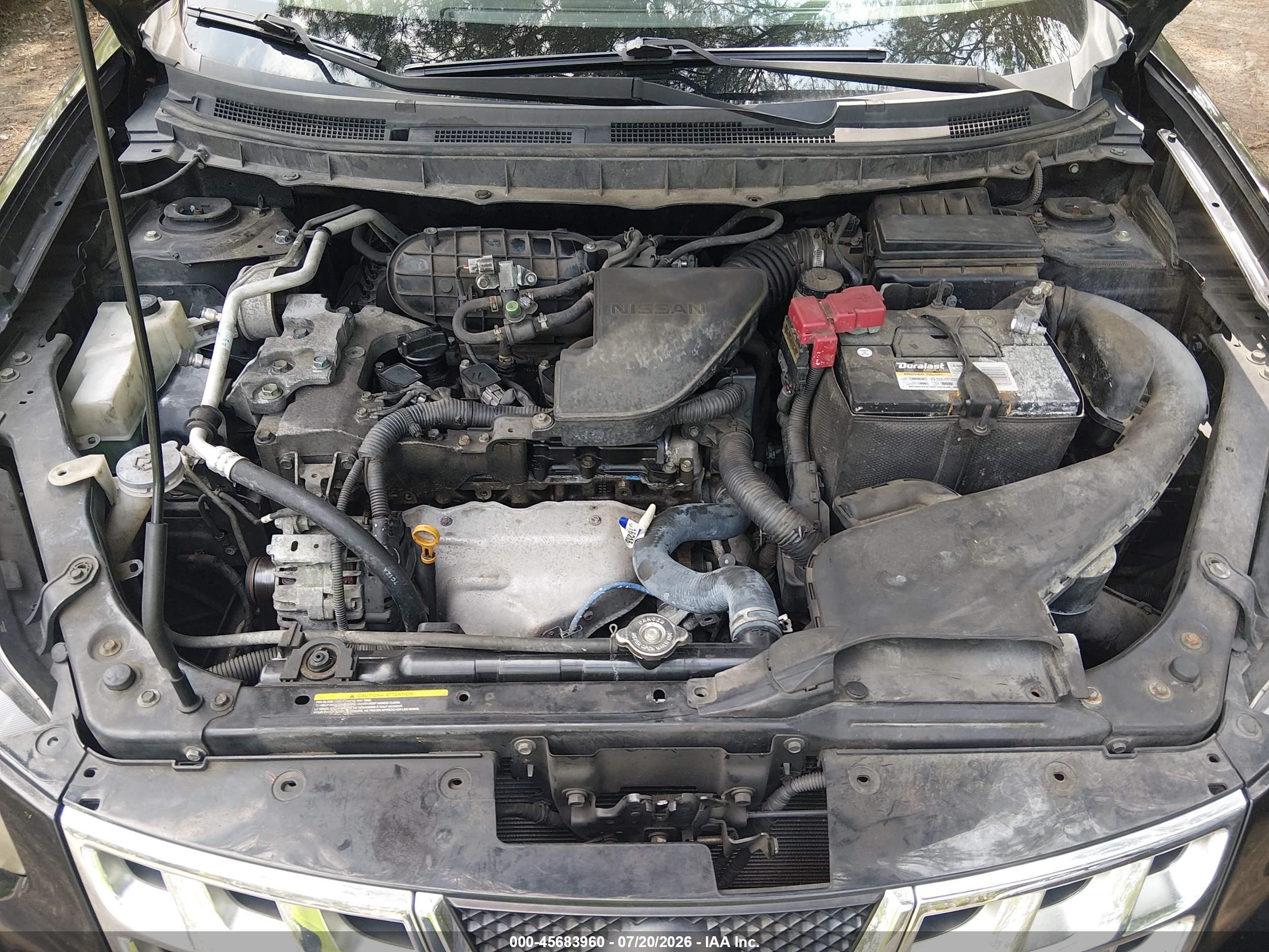 2015 Nissan Rogue Select S Черный vin: JN8AS5MT6FW667066