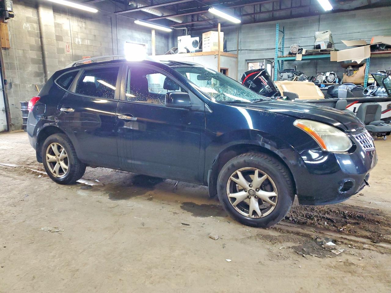 2010 Nissan Rogue Sl Black vin: JN8AS5MT7AW005909