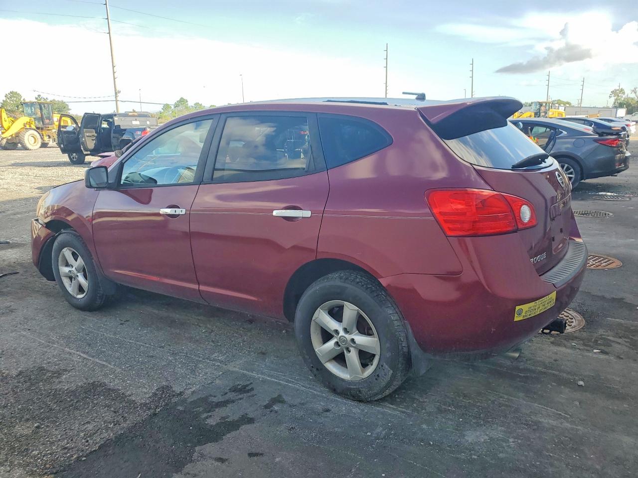 2010 Nissan Rogue Sl Burgundy vin: JN8AS5MT7AW027814