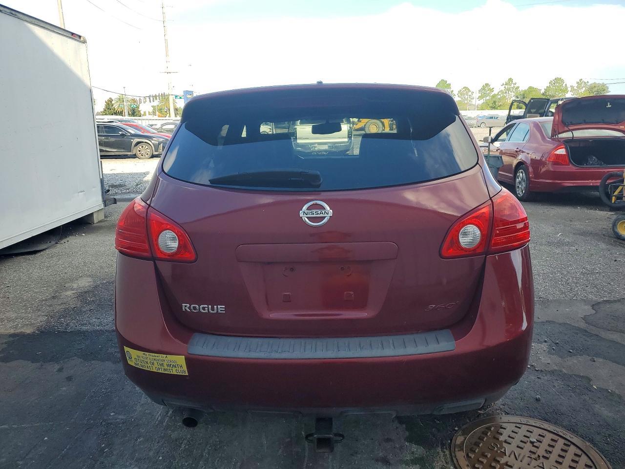 2010 Nissan Rogue Sl Burgundy vin: JN8AS5MT7AW027814