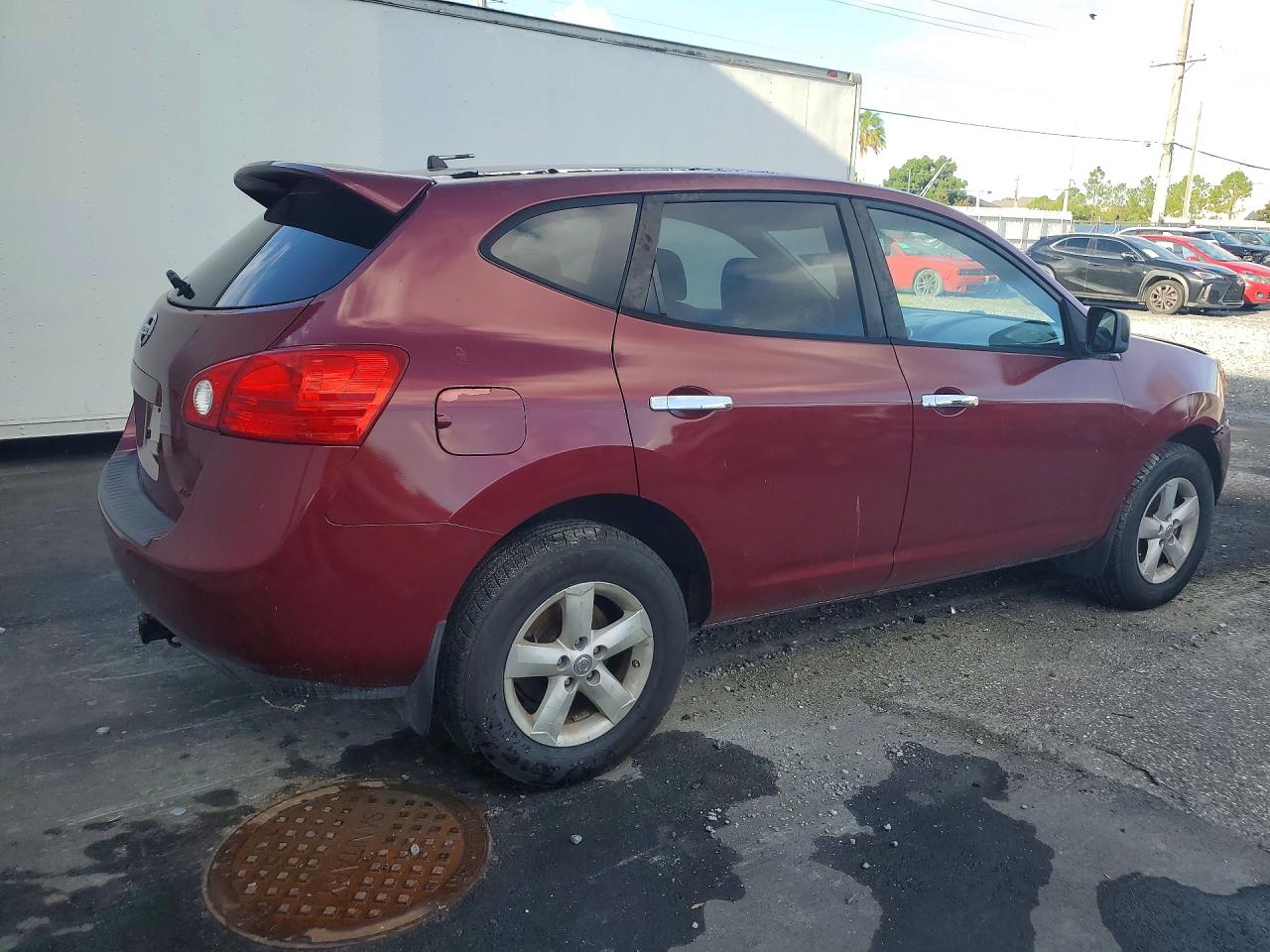 2010 Nissan Rogue Sl Burgundy vin: JN8AS5MT7AW027814