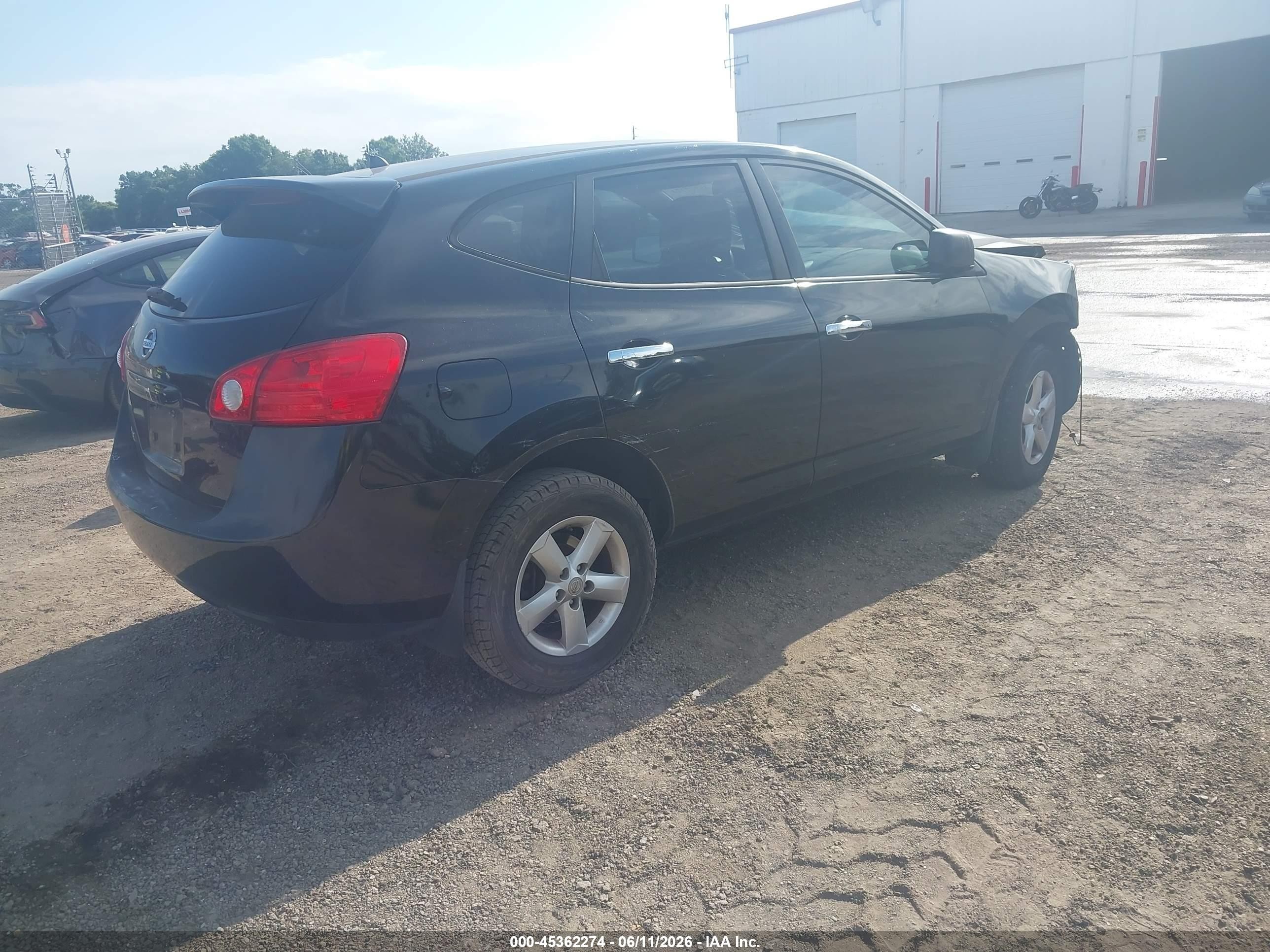 2010 Nissan Rogue S Black vin: JN8AS5MT7AW501339
