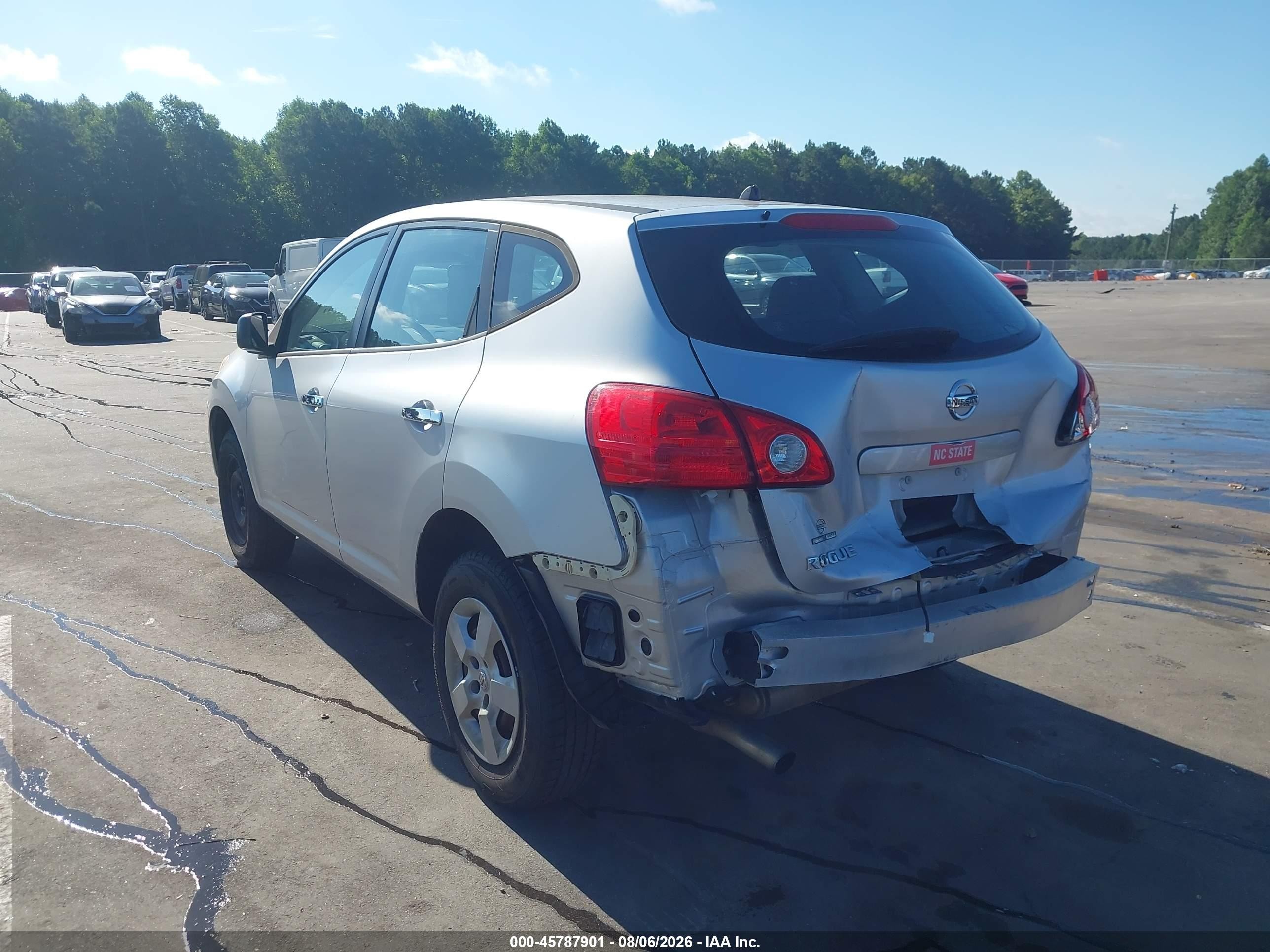 2010 Nissan Rogue S Silver vin: JN8AS5MT7AW506850