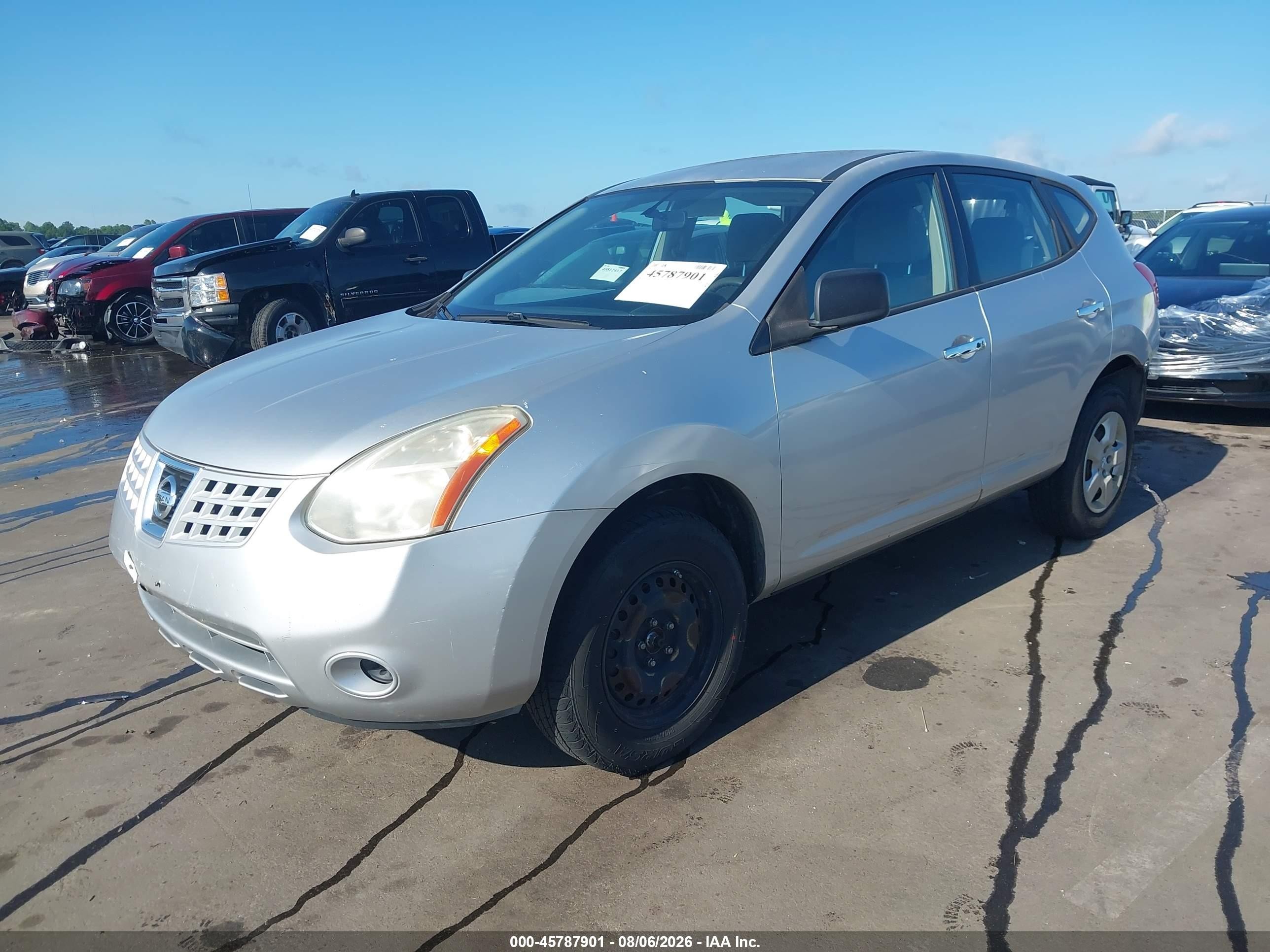 2010 Nissan Rogue S Silver vin: JN8AS5MT7AW506850