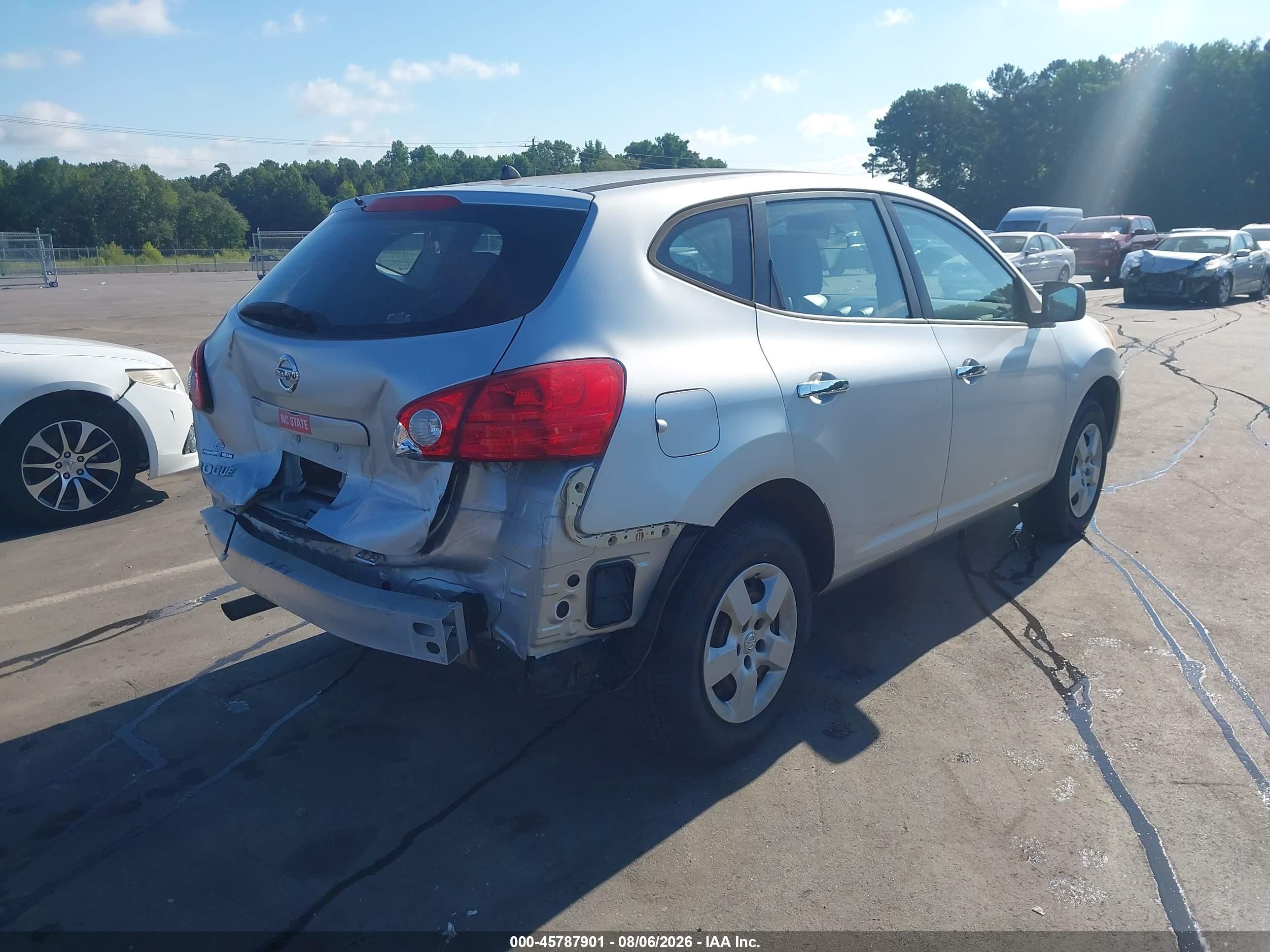 2010 Nissan Rogue S Silver vin: JN8AS5MT7AW506850