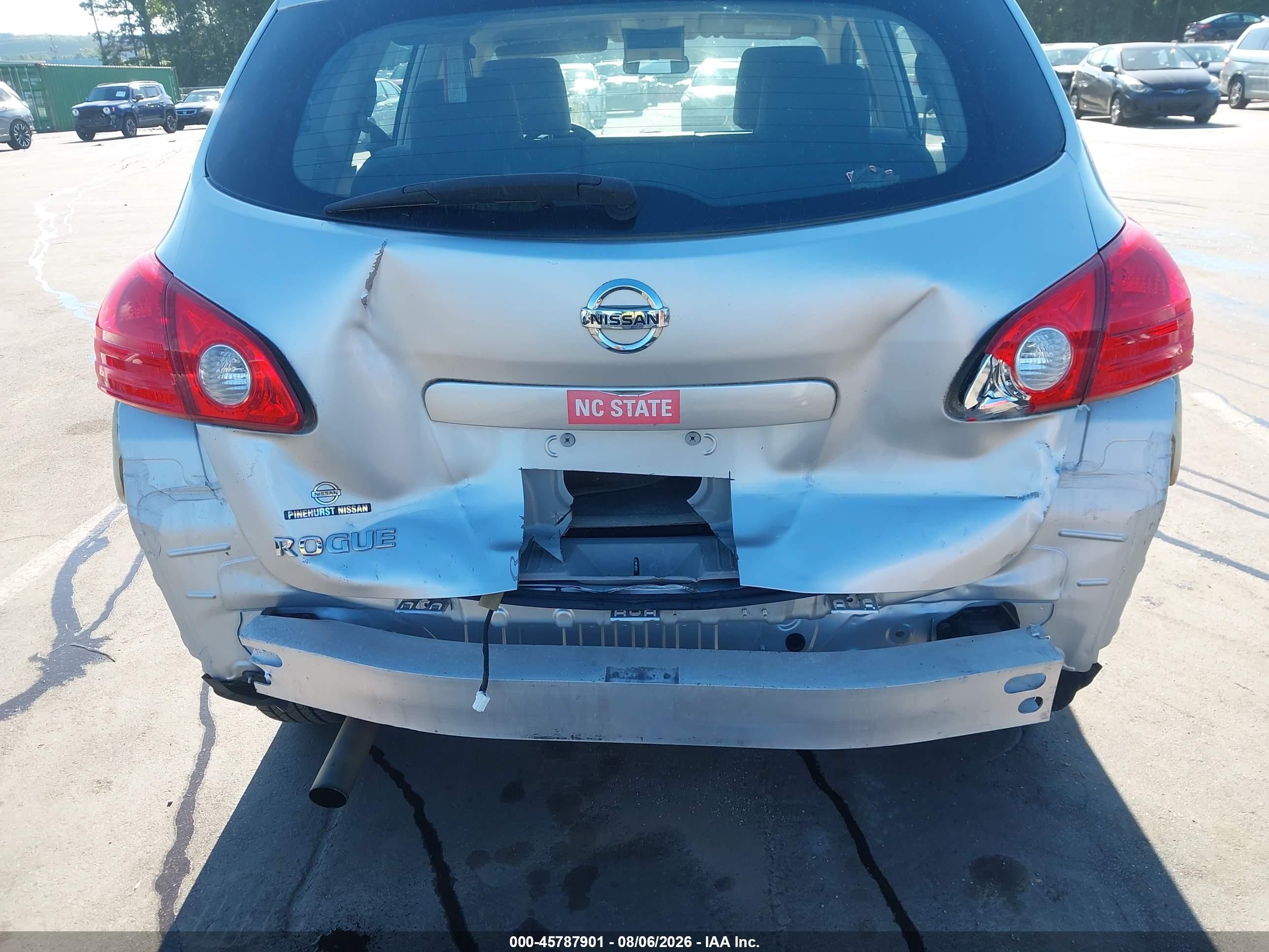 2010 Nissan Rogue S Silver vin: JN8AS5MT7AW506850