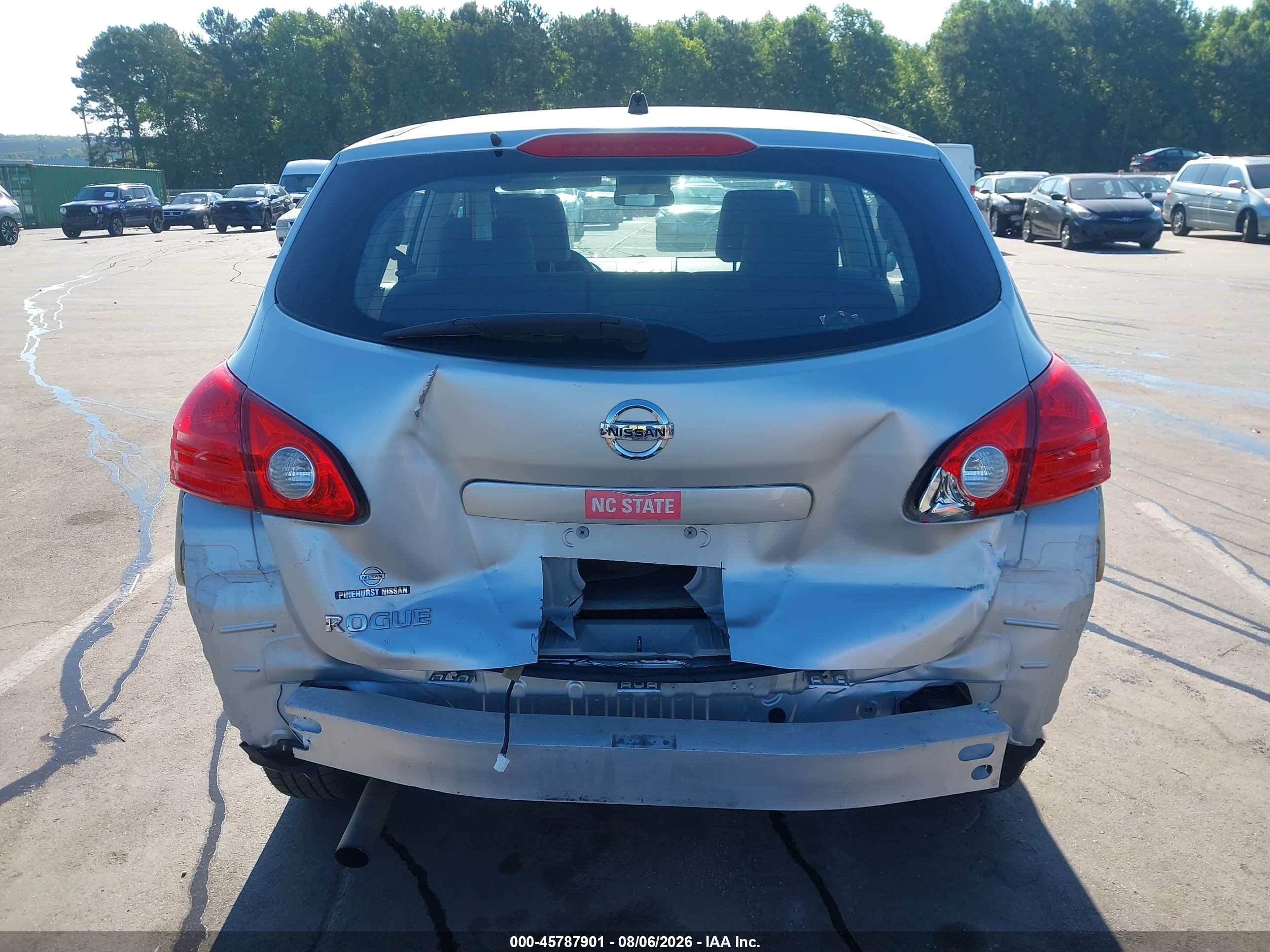 2010 Nissan Rogue S Silver vin: JN8AS5MT7AW506850