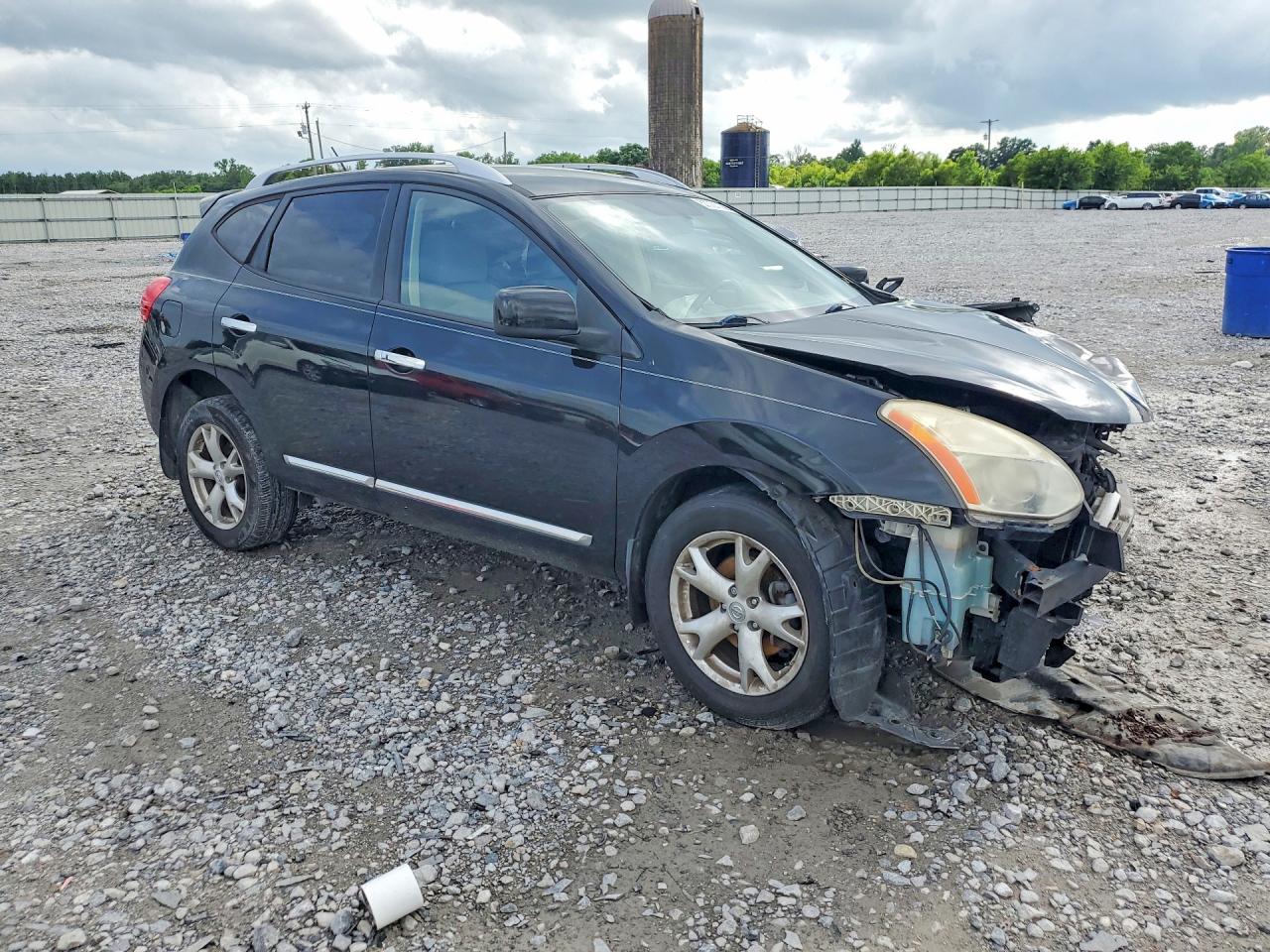 2011 Nissan Rogue S Black vin: JN8AS5MT7BW157030