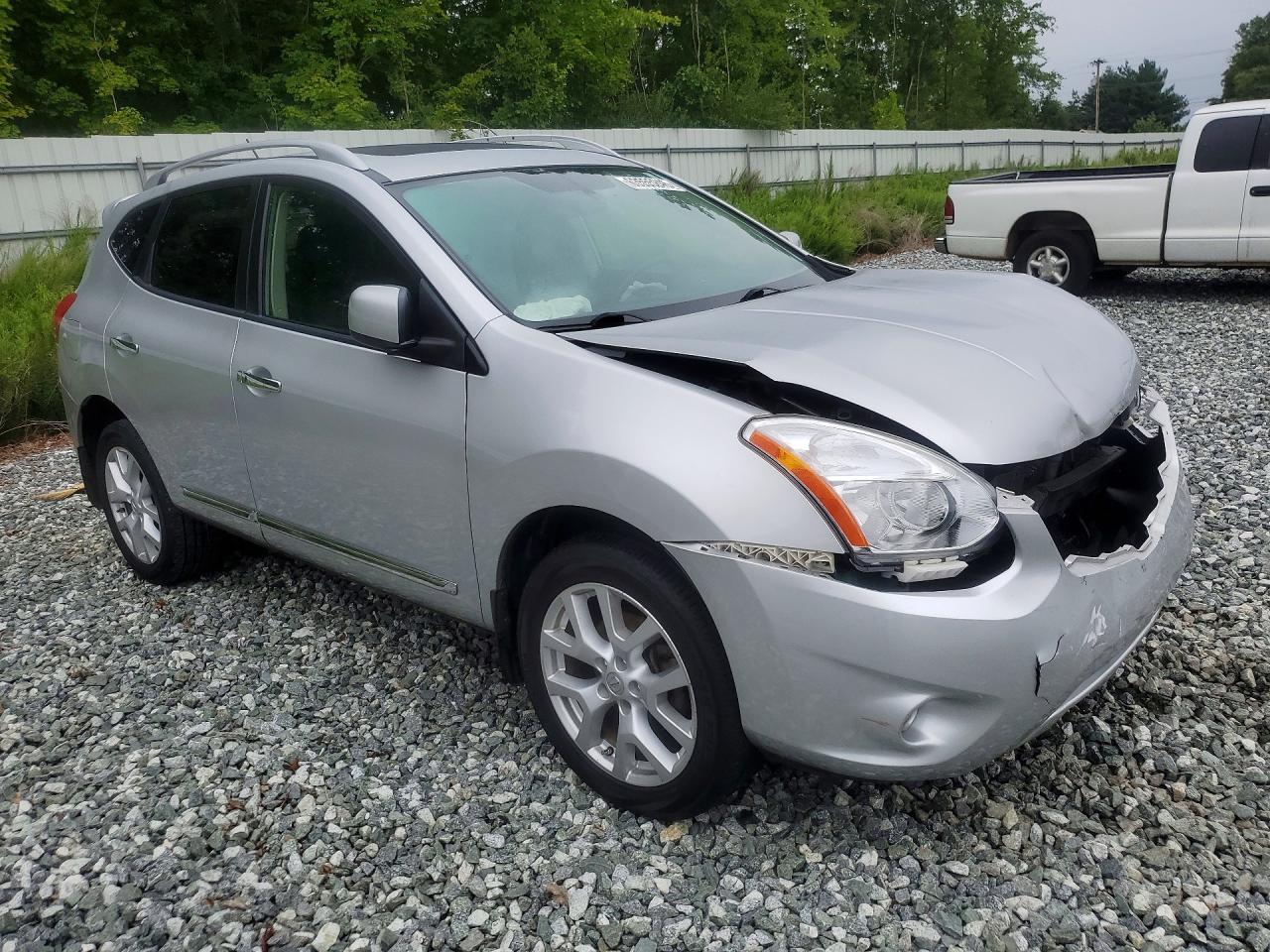 2011 Nissan Rogue S Silver vin: JN8AS5MT7BW166441