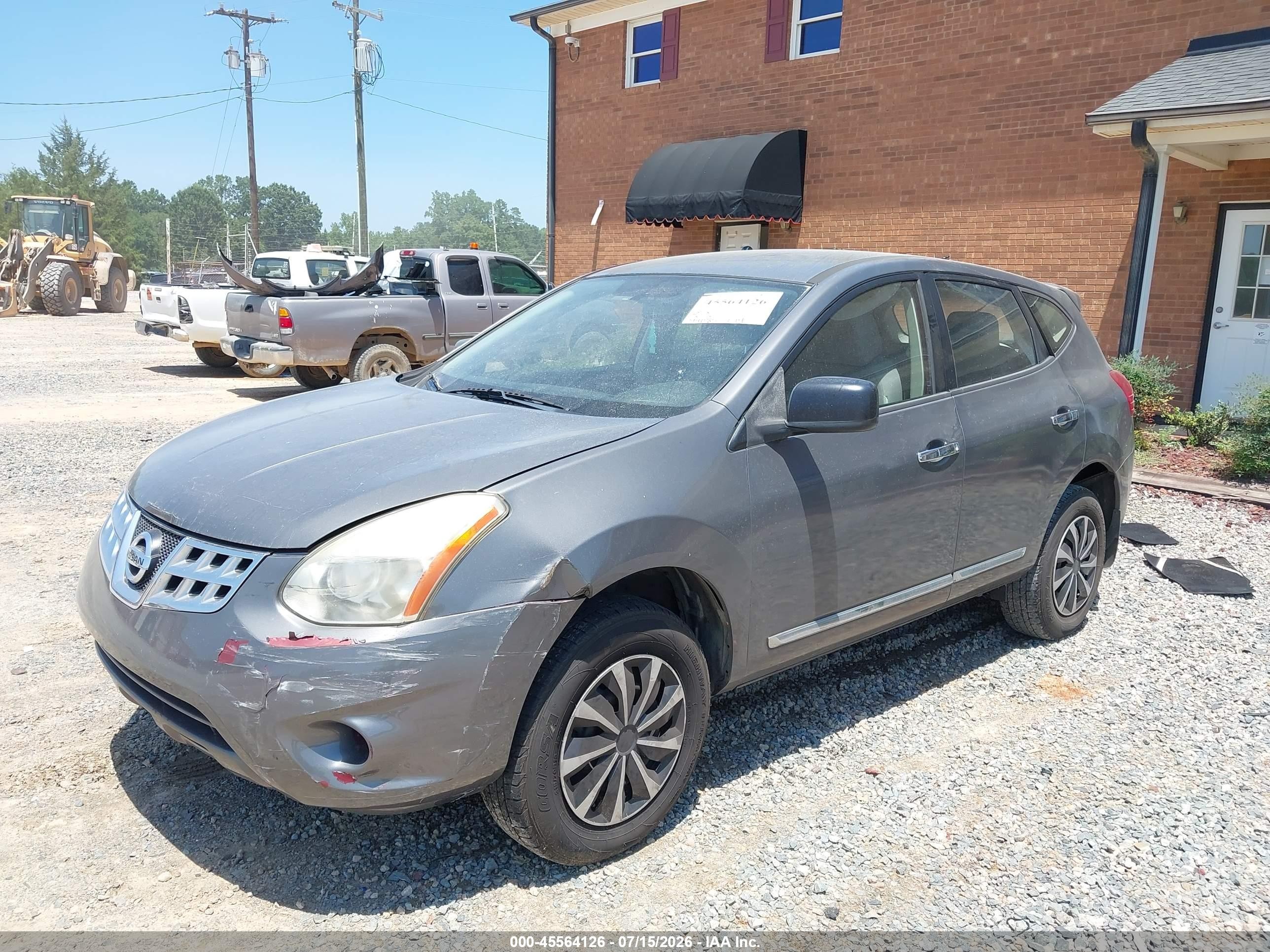 2011 Nissan Rogue S Gray vin: JN8AS5MT7BW176399