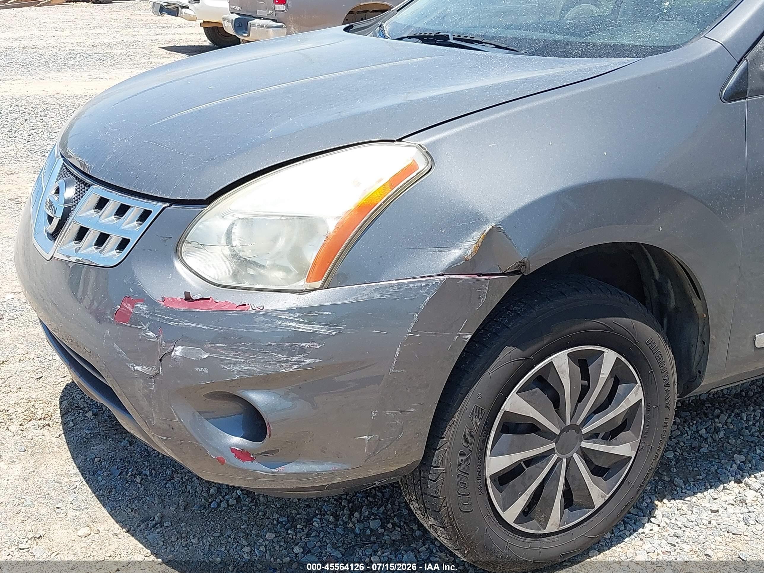 2011 Nissan Rogue S Gray vin: JN8AS5MT7BW176399