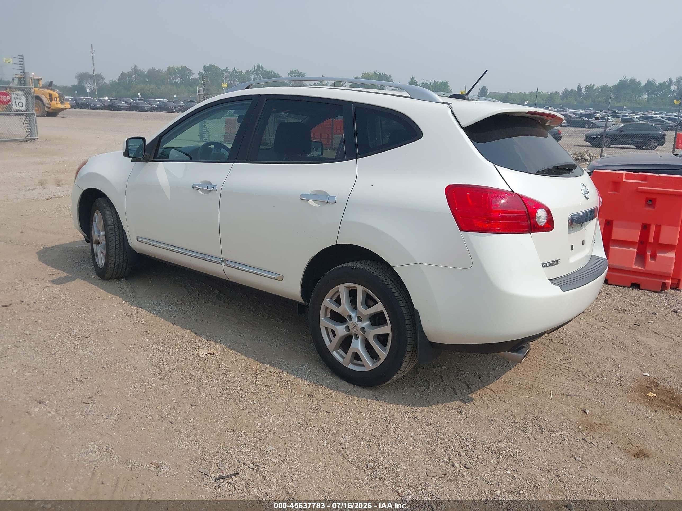 2011 Nissan Rogue Sv White vin: JN8AS5MT7BW181070
