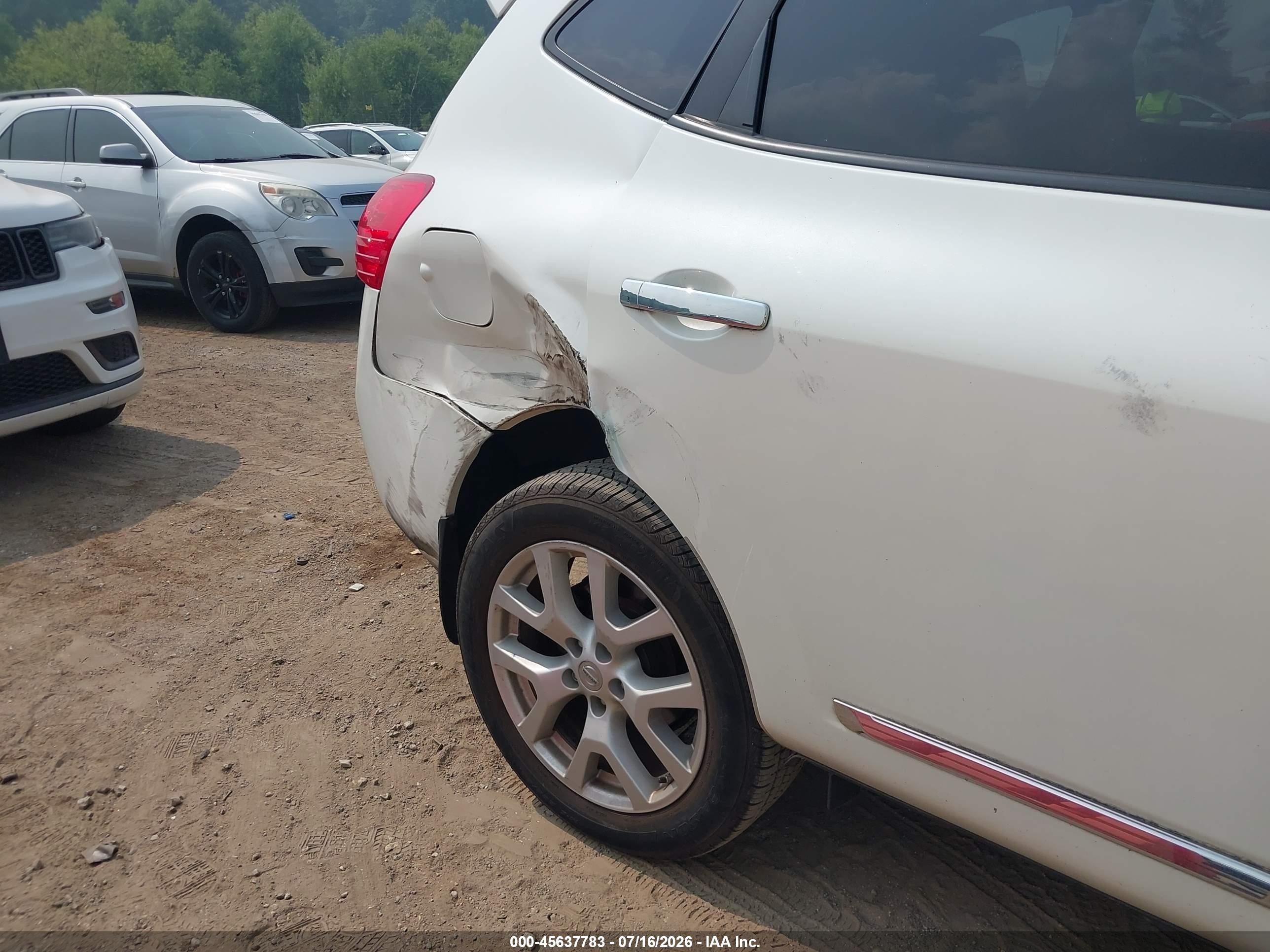 2011 Nissan Rogue Sv White vin: JN8AS5MT7BW181070