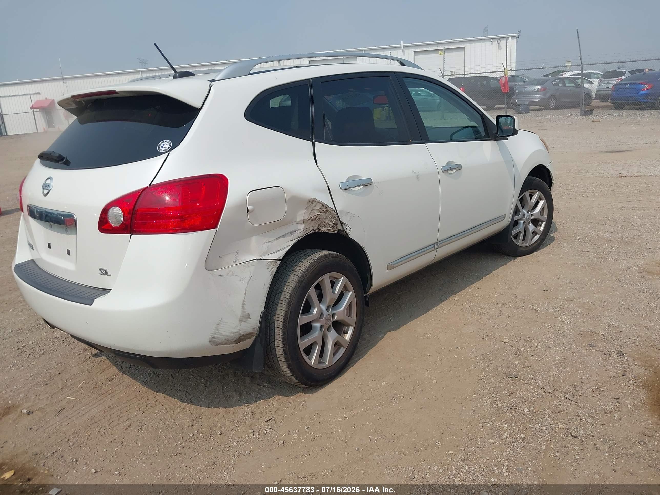 2011 Nissan Rogue Sv White vin: JN8AS5MT7BW181070