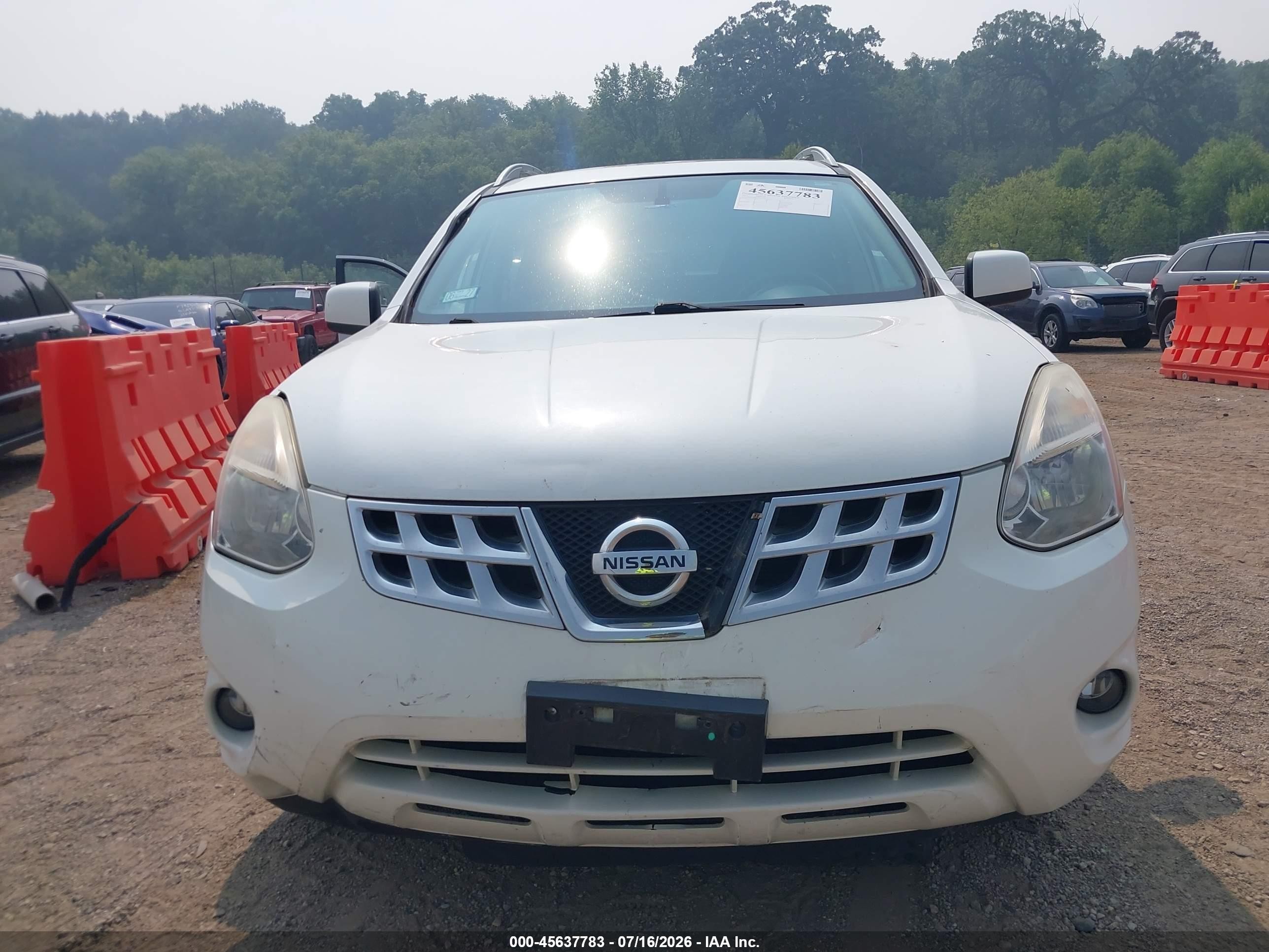 2011 Nissan Rogue Sv White vin: JN8AS5MT7BW181070