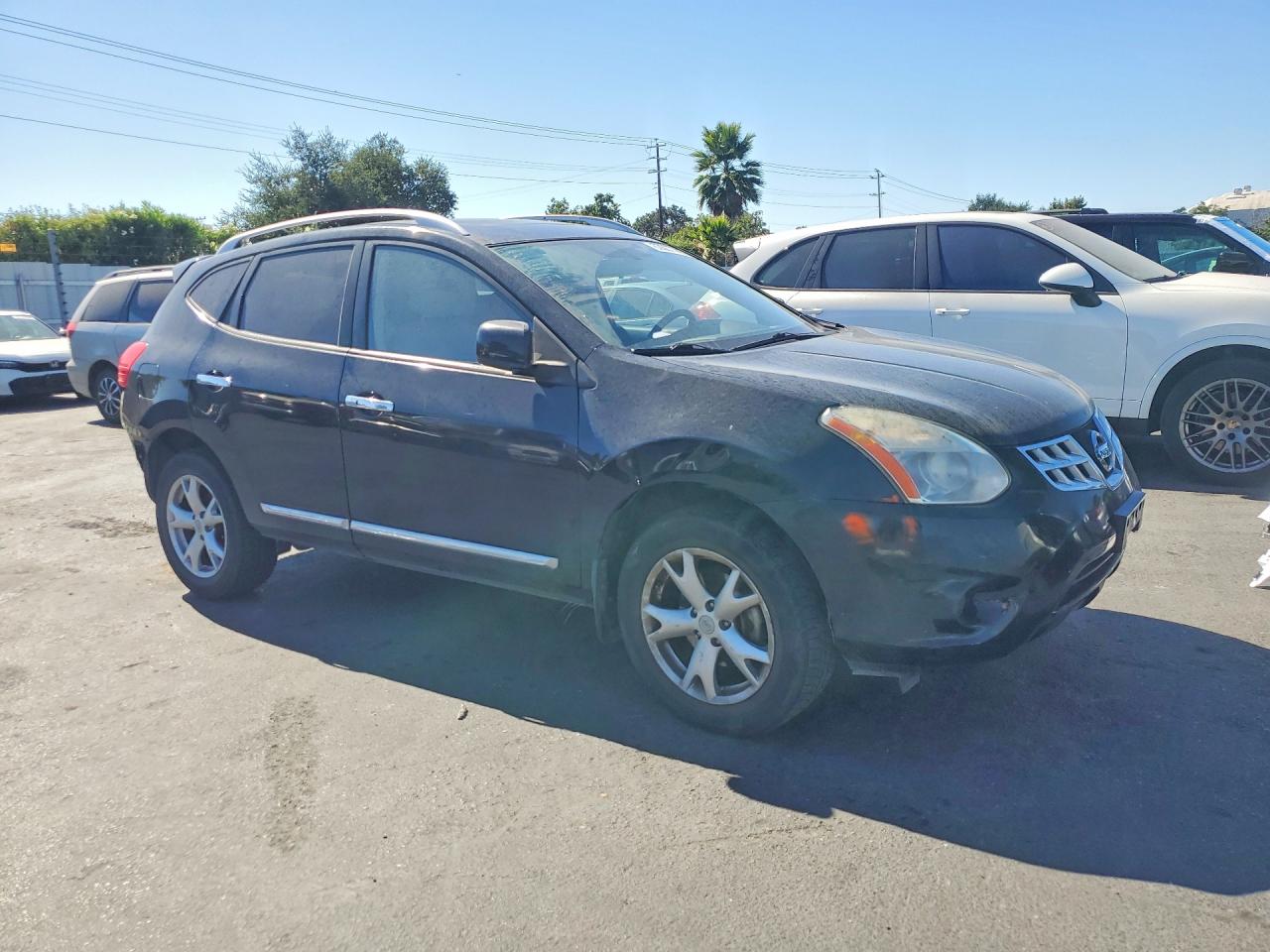2011 Nissan Rogue S Черный vin: JN8AS5MT7BW573448
