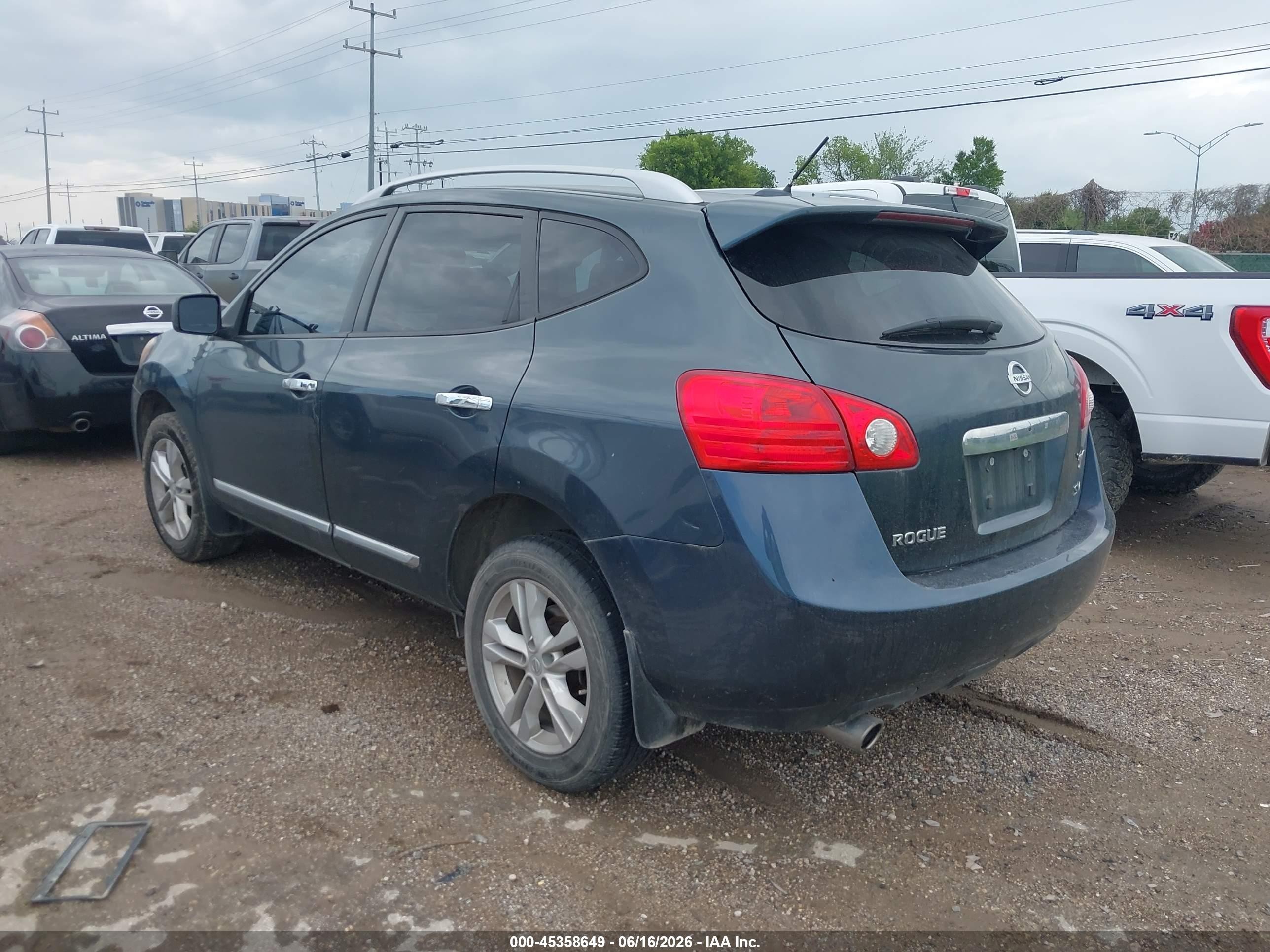 2012 Nissan Rogue Sv Blue vin: JN8AS5MT7CW251572