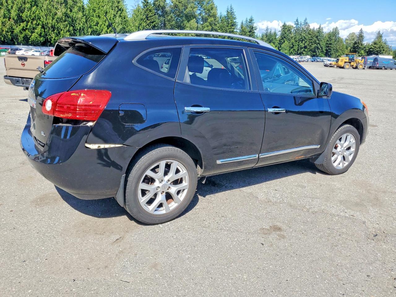 2012 Nissan Rogue S Black vin: JN8AS5MT7CW266427