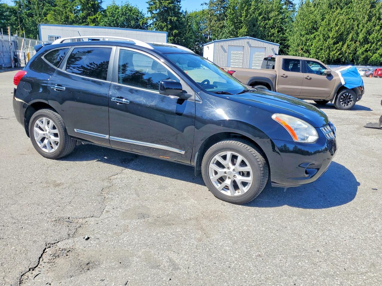 2012 Nissan Rogue S Black vin: JN8AS5MT7CW266427