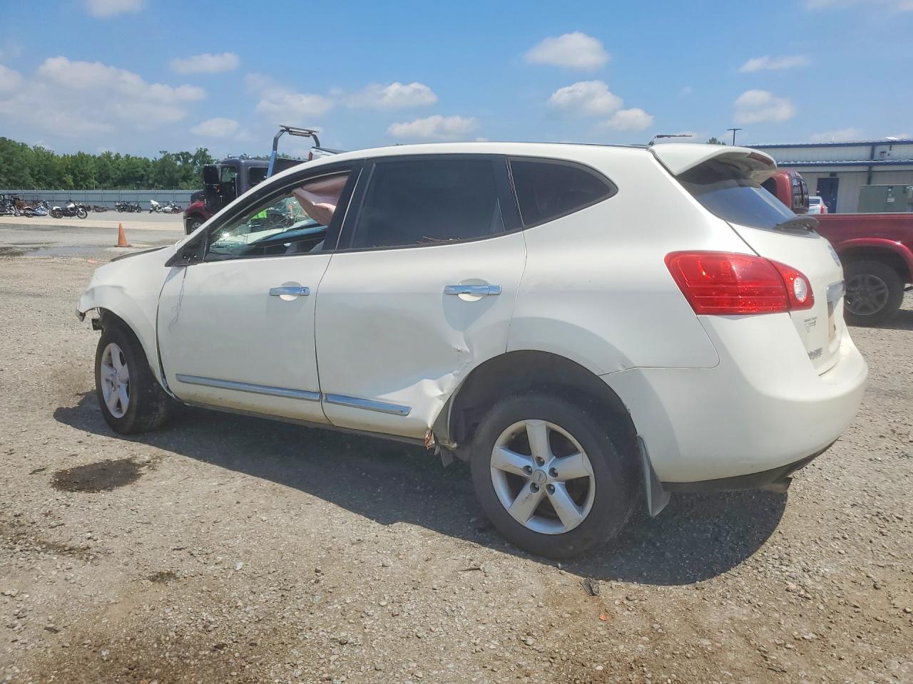 2012 Nissan Rogue S White vin: JN8AS5MT7CW269120