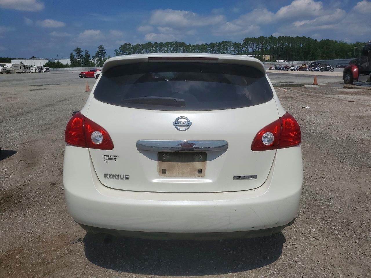 2012 Nissan Rogue S White vin: JN8AS5MT7CW269120