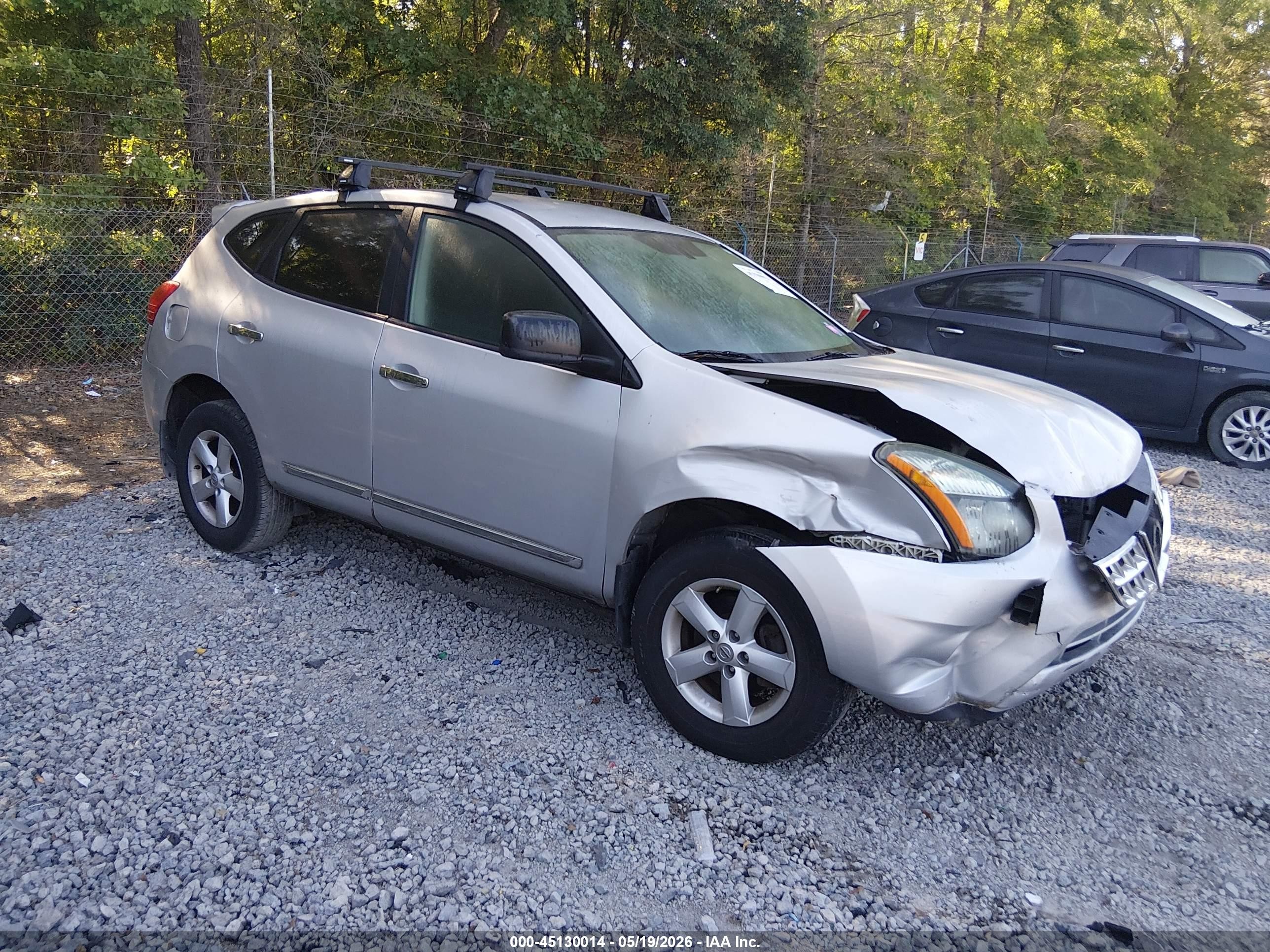 2012 Nissan Rogue S Silver vin: JN8AS5MT7CW279081