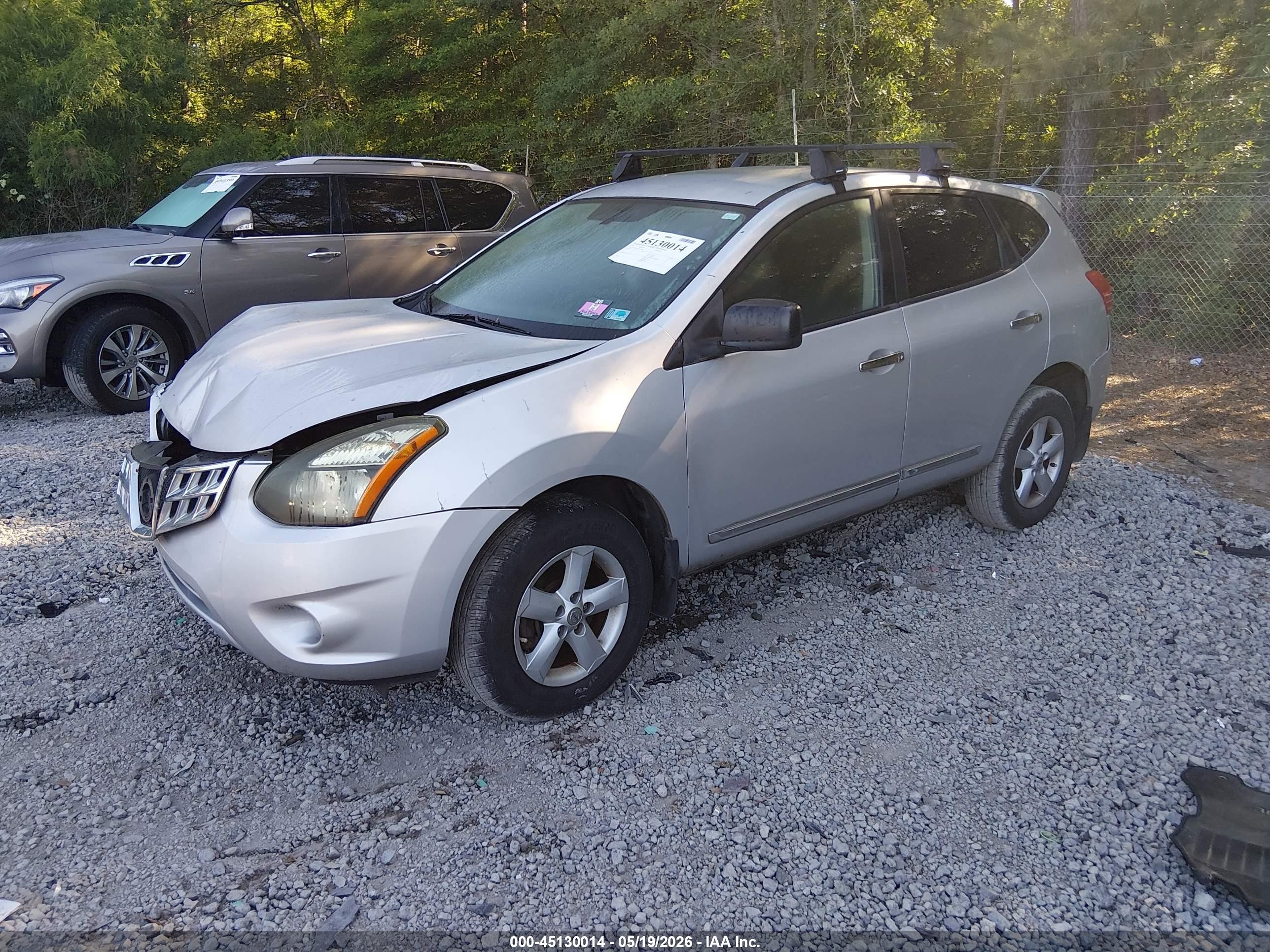 2012 Nissan Rogue S Silver vin: JN8AS5MT7CW279081
