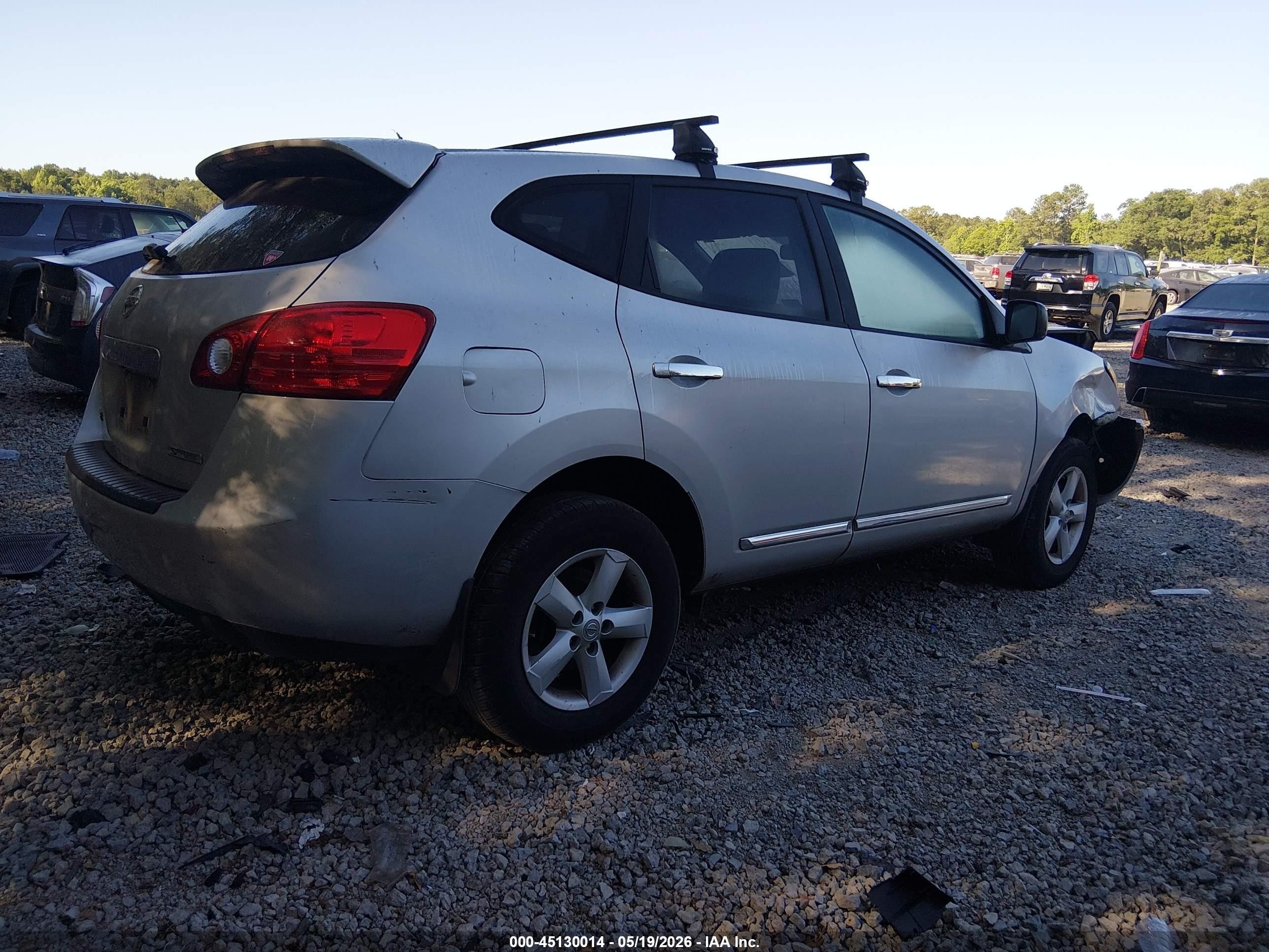 2012 Nissan Rogue S Silver vin: JN8AS5MT7CW279081