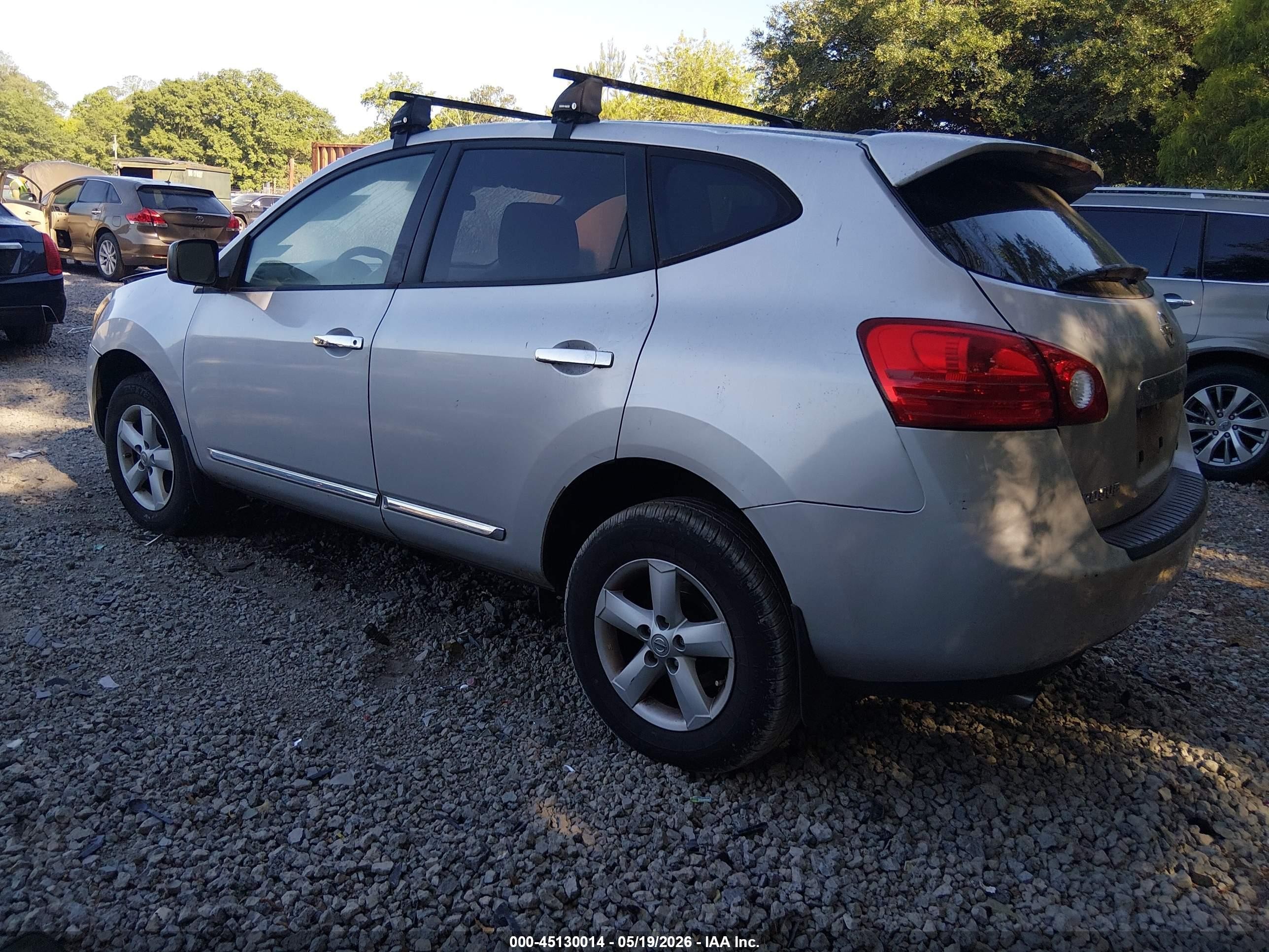 2012 Nissan Rogue S Silver vin: JN8AS5MT7CW279081