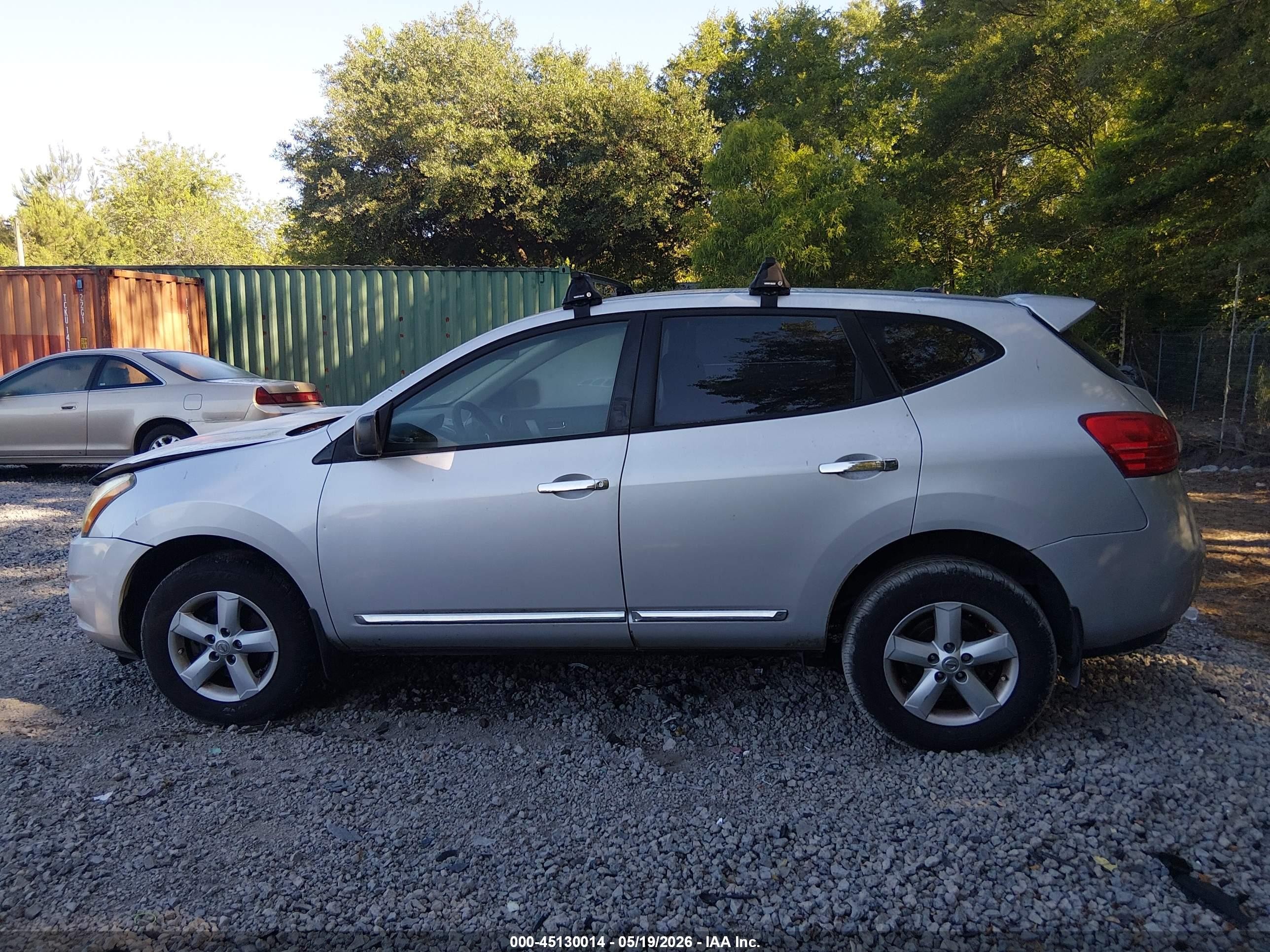 2012 Nissan Rogue S Silver vin: JN8AS5MT7CW279081
