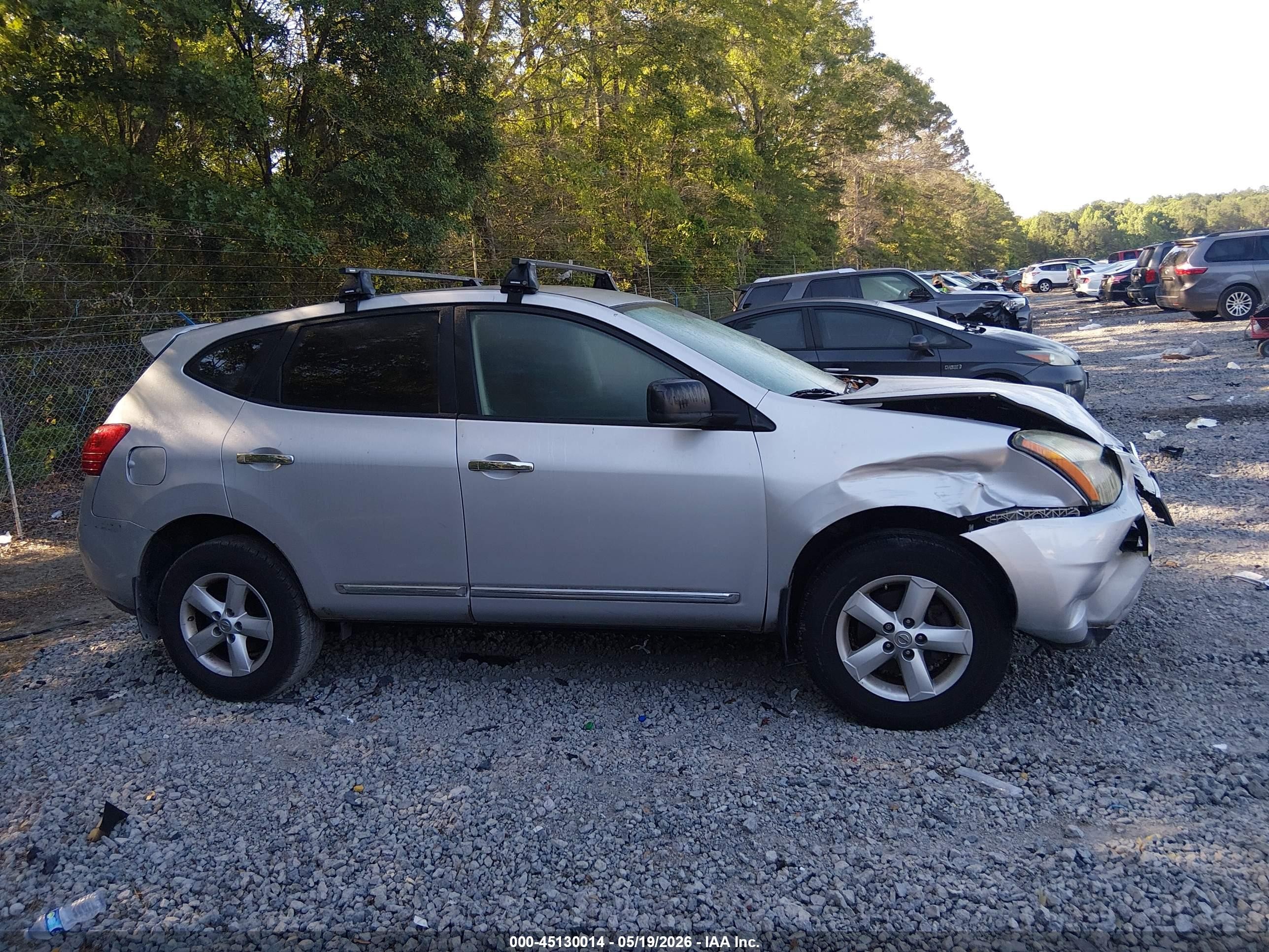 2012 Nissan Rogue S Silver vin: JN8AS5MT7CW279081