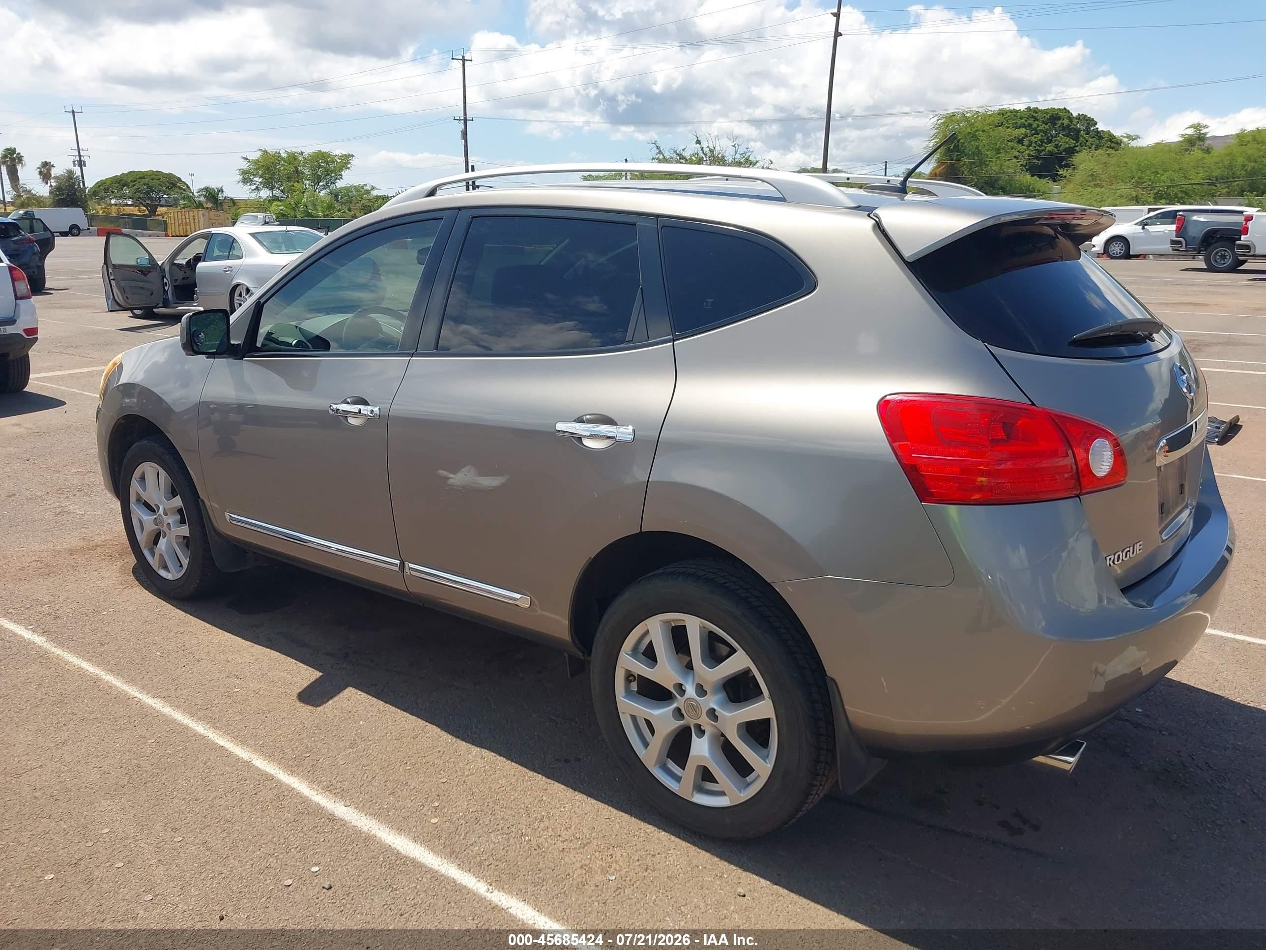 2012 Nissan Rogue Sv W/sl Pkg Gray vin: JN8AS5MT7CW282823