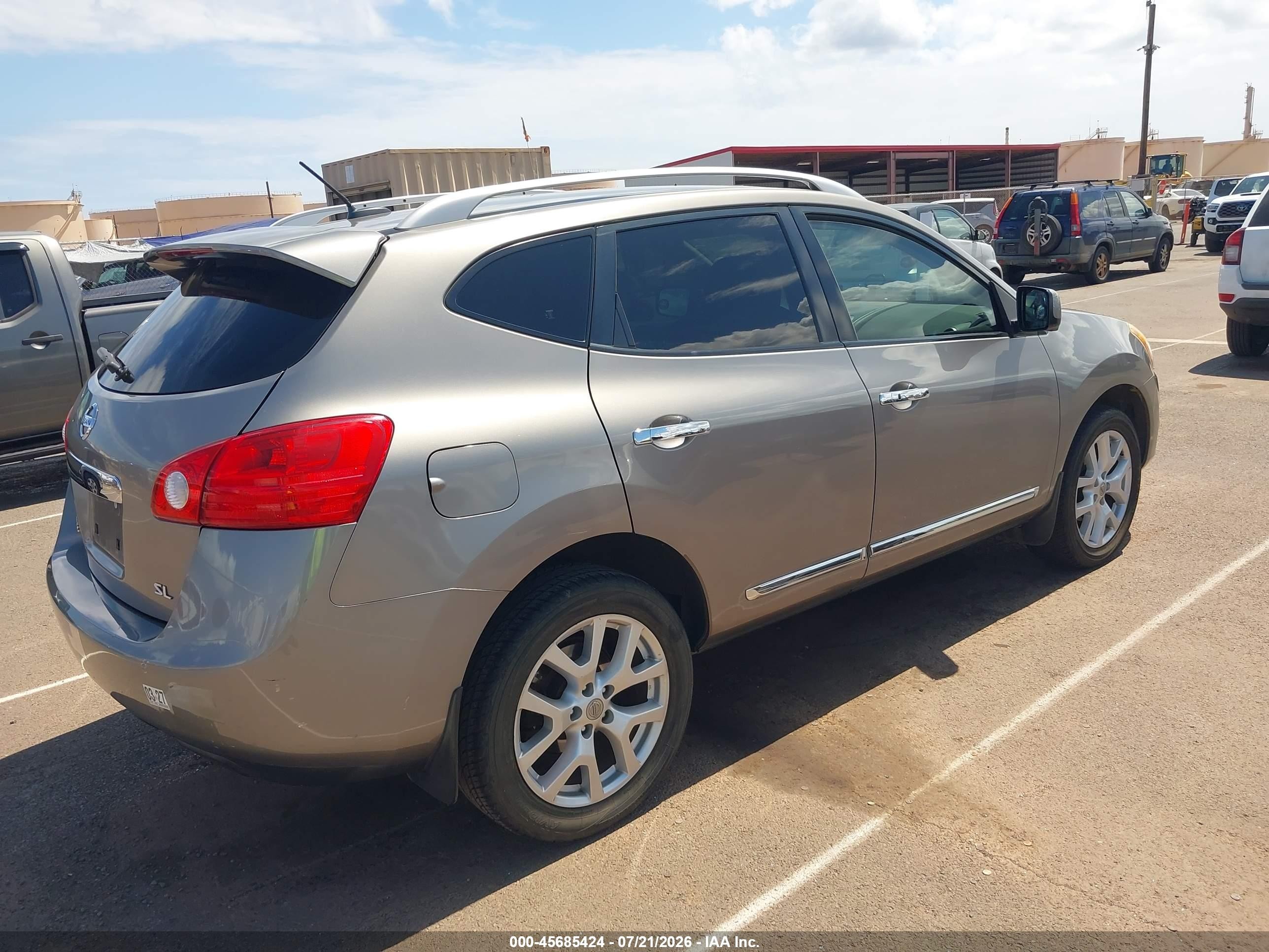 2012 Nissan Rogue Sv W/sl Pkg Gray vin: JN8AS5MT7CW282823