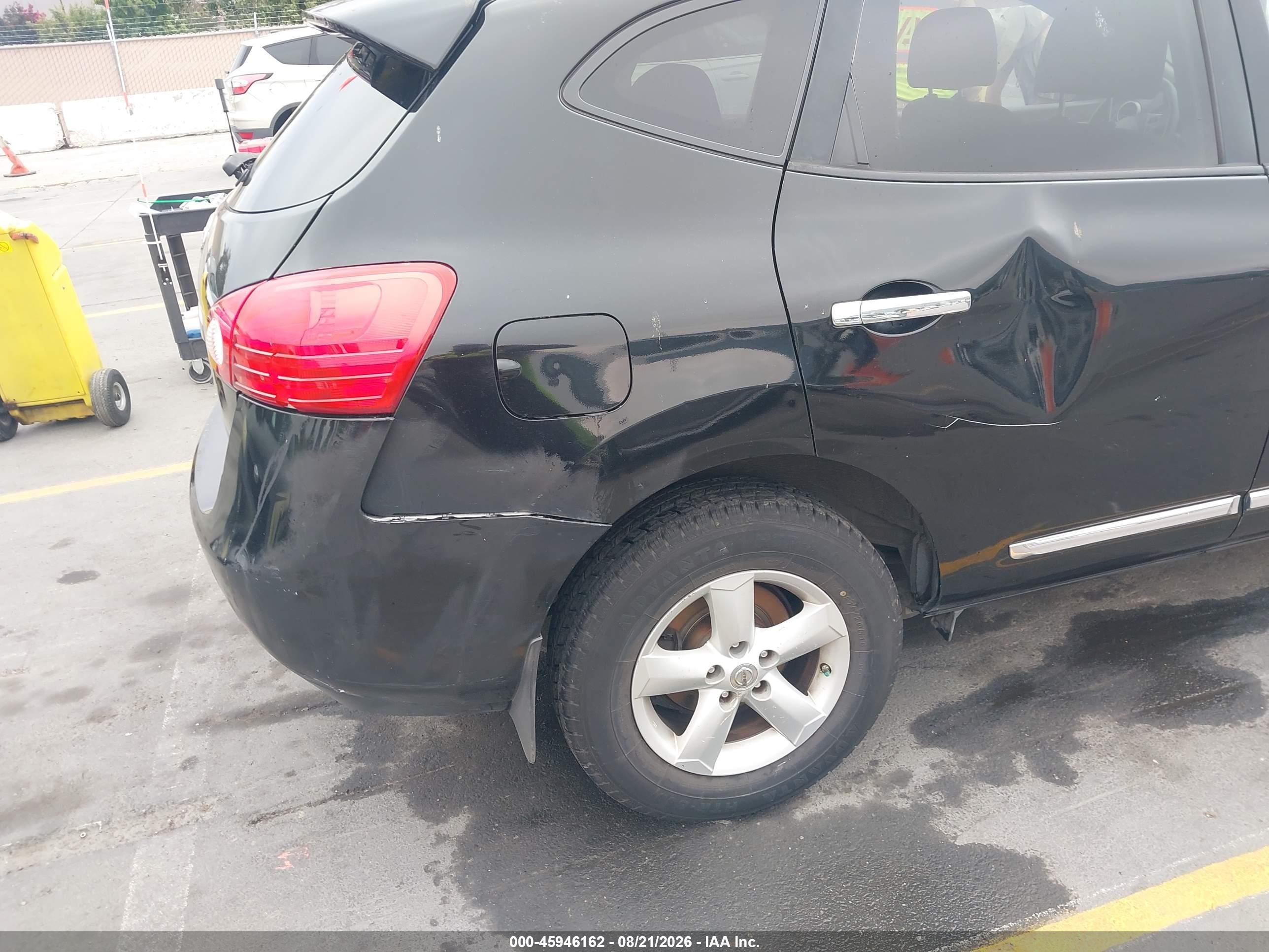 2012 Nissan Rogue S/sv Black vin: JN8AS5MT7CW288296