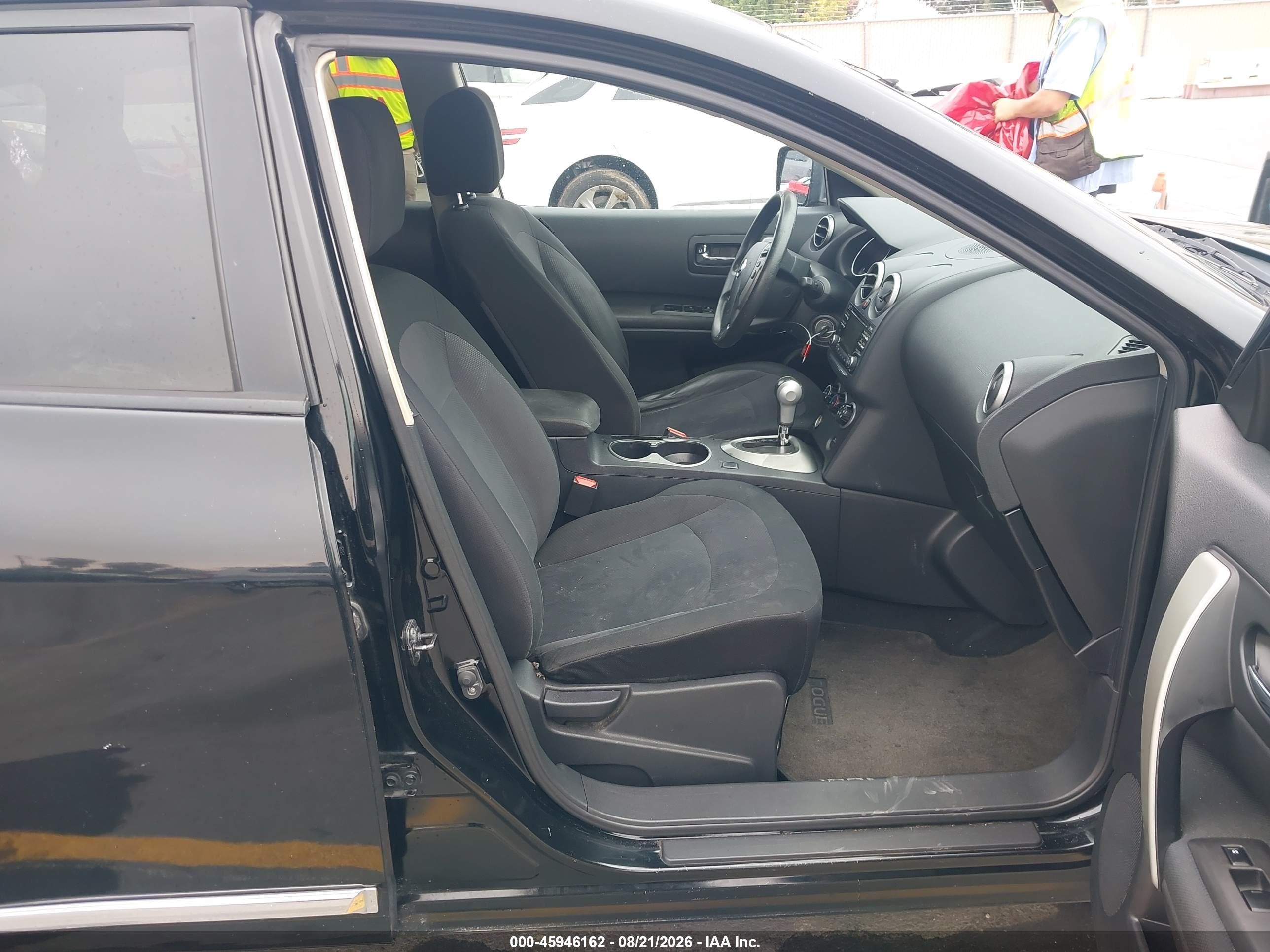 2012 Nissan Rogue S/sv Black vin: JN8AS5MT7CW288296
