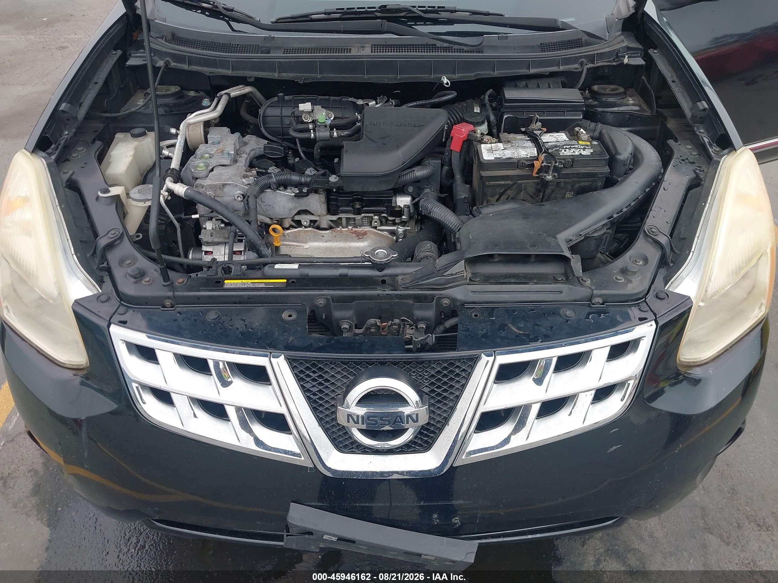 2012 Nissan Rogue S/sv Black vin: JN8AS5MT7CW288296